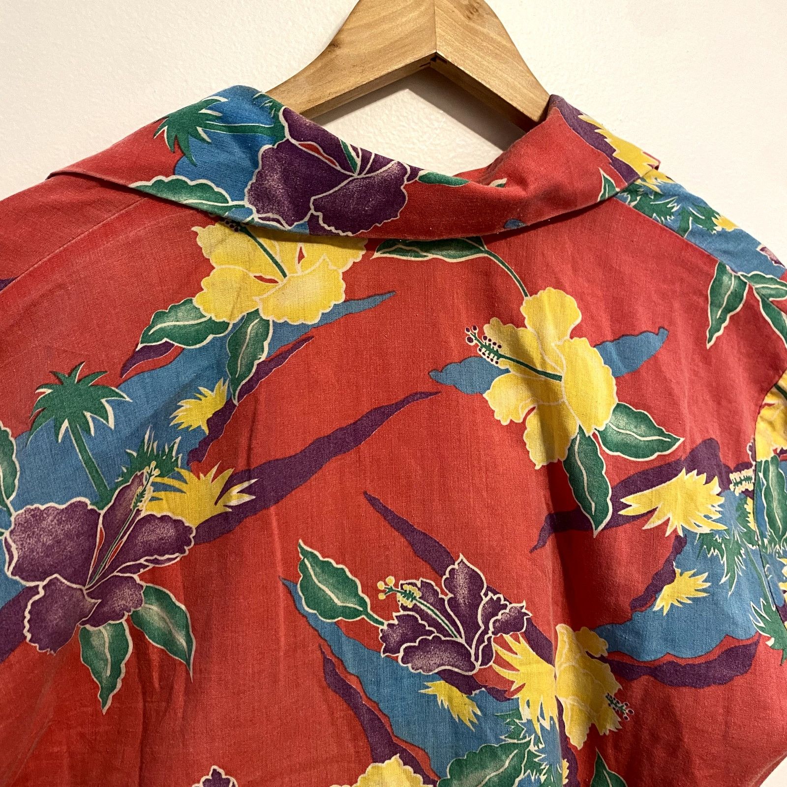 Vintage True Vintage 60's Open Collar Hawaiian Aloha Floral Shirt Size US M / EU 48-50 / 2 - 6 Thumbnail