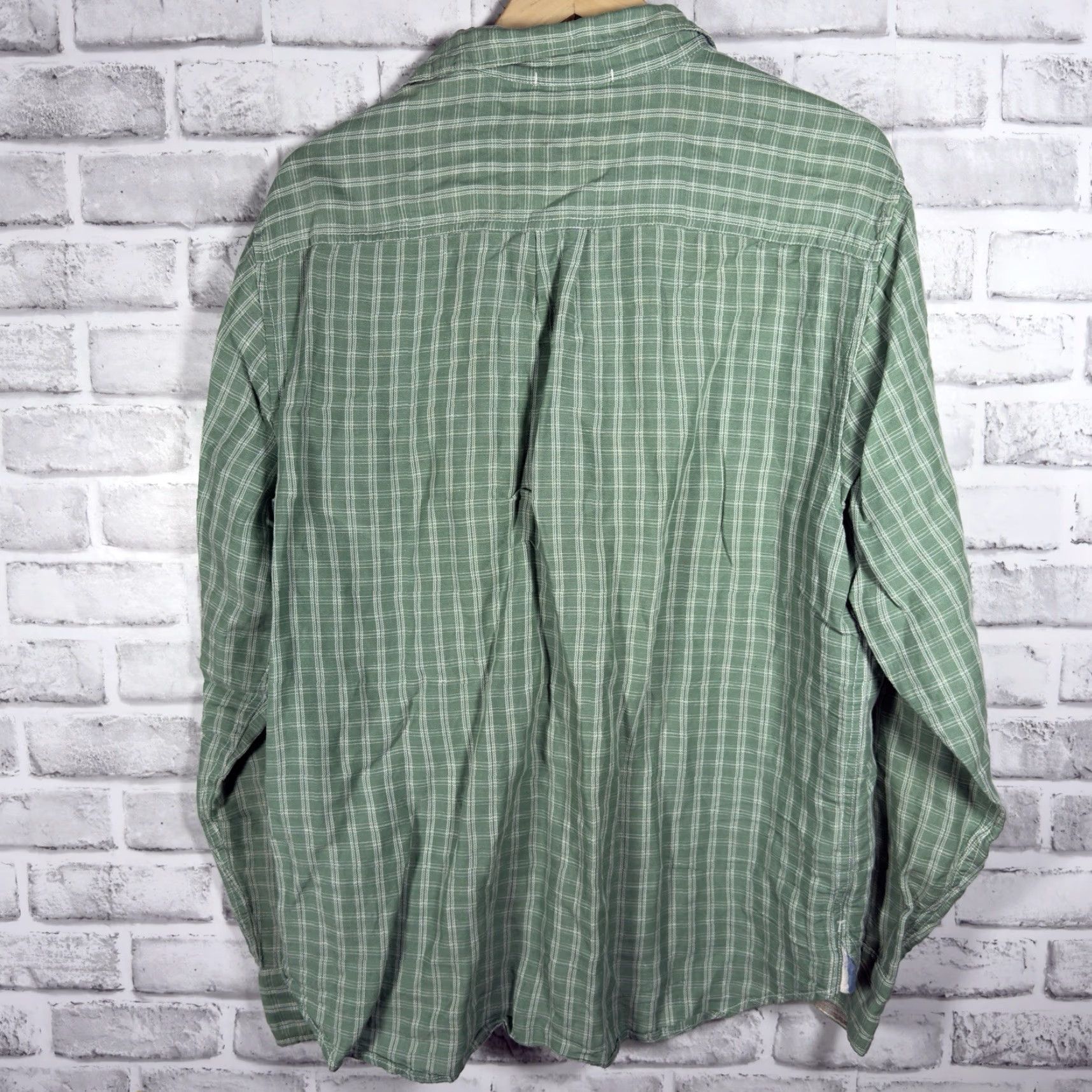 Tommy Bahama Tommy Bahama Green Linen Blend Long Sleeve Button-Down Shirt Mens Size L Size US L / EU 52-54 / 3 - 5 Thumbnail