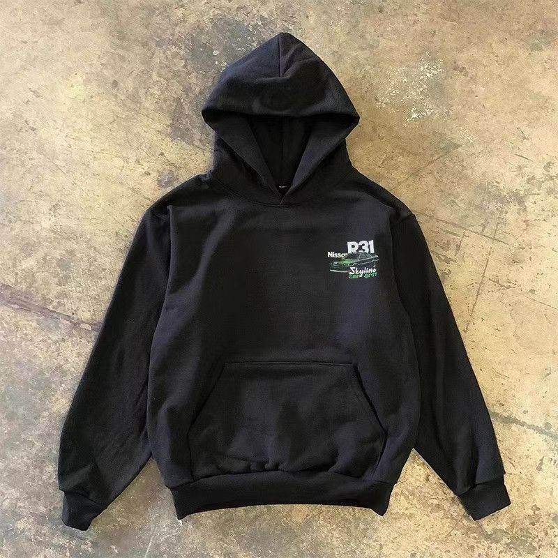 Vintage Black Washed Vintage Car Print Hoodie Size US M / EU 48-50 / 2 - 2 Thumbnail