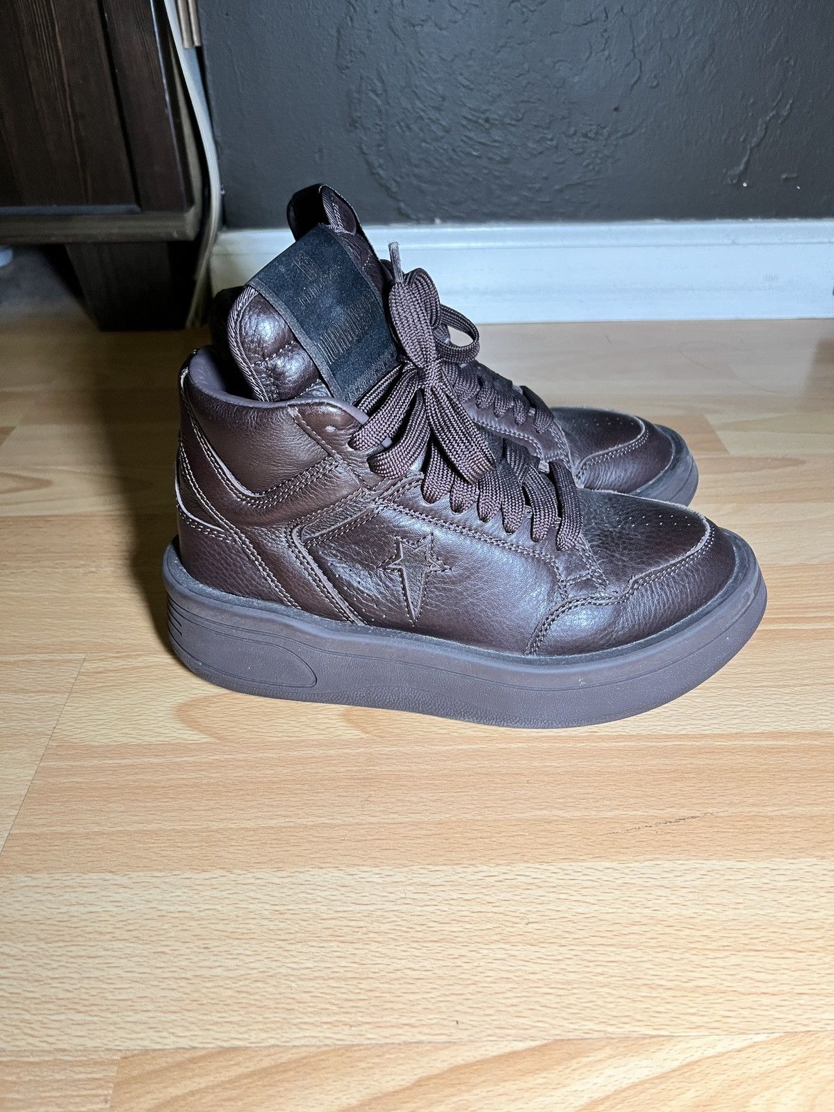 Converse × Rick Owens Drkshdw TURBOWPN Mid Sneakers Size US 7 / IT 37 - 2 Thumbnail