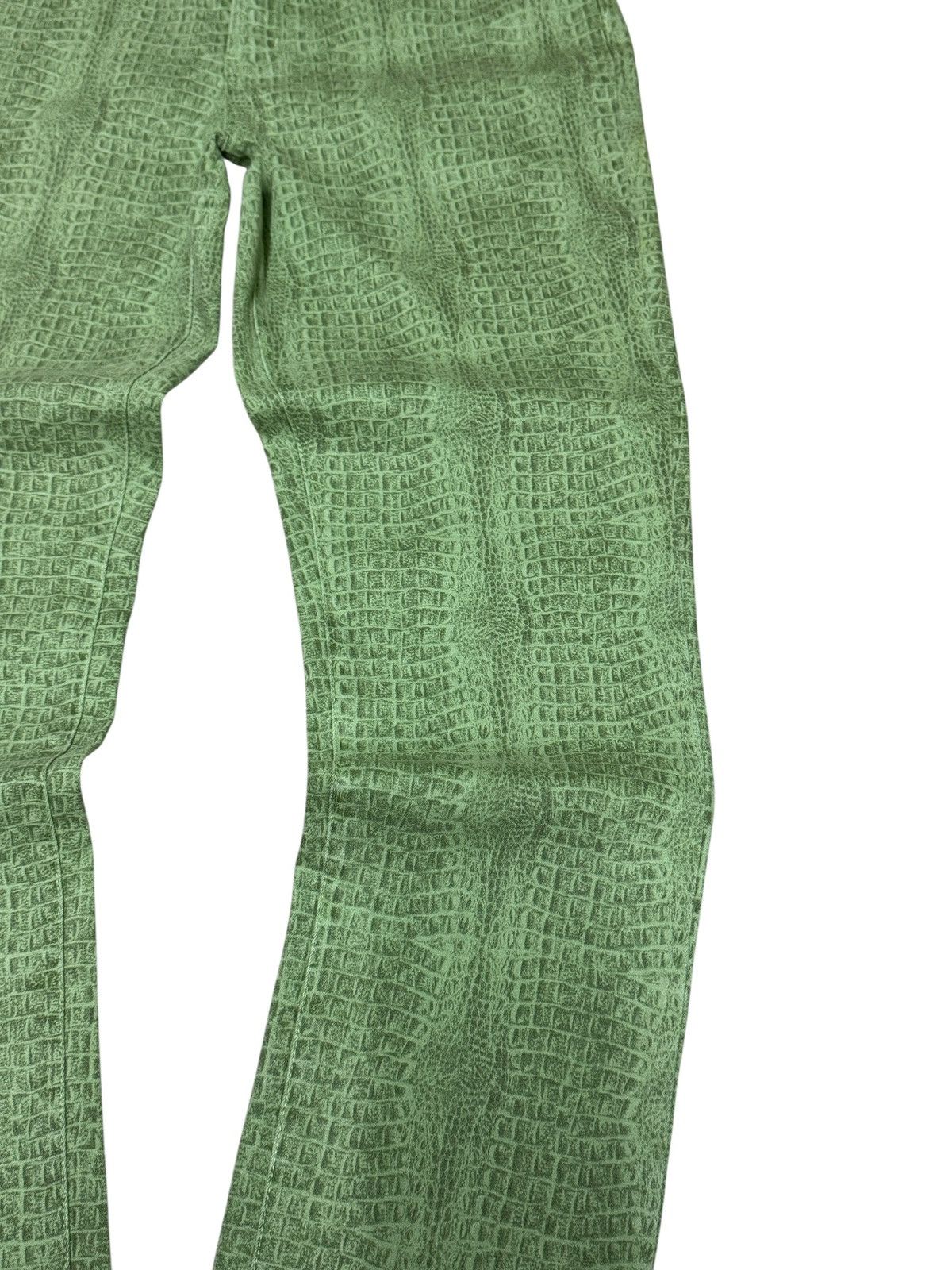 If Six Was Nine Vintage DIANE GILMAN Elastic Snake Design Pants Size US 30 / EU 46 - 6 Thumbnail