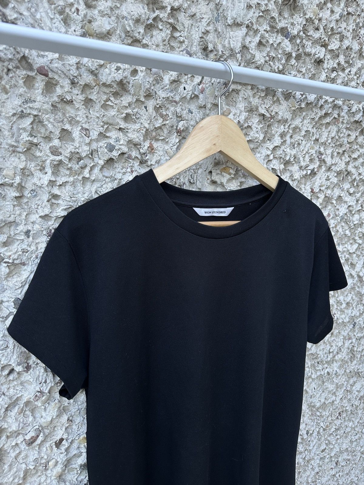 Designer × Won Hundred Won hundred black slim avant garde tee T-shirt Size US L / EU 52-54 / 3 - 2 Thumbnail