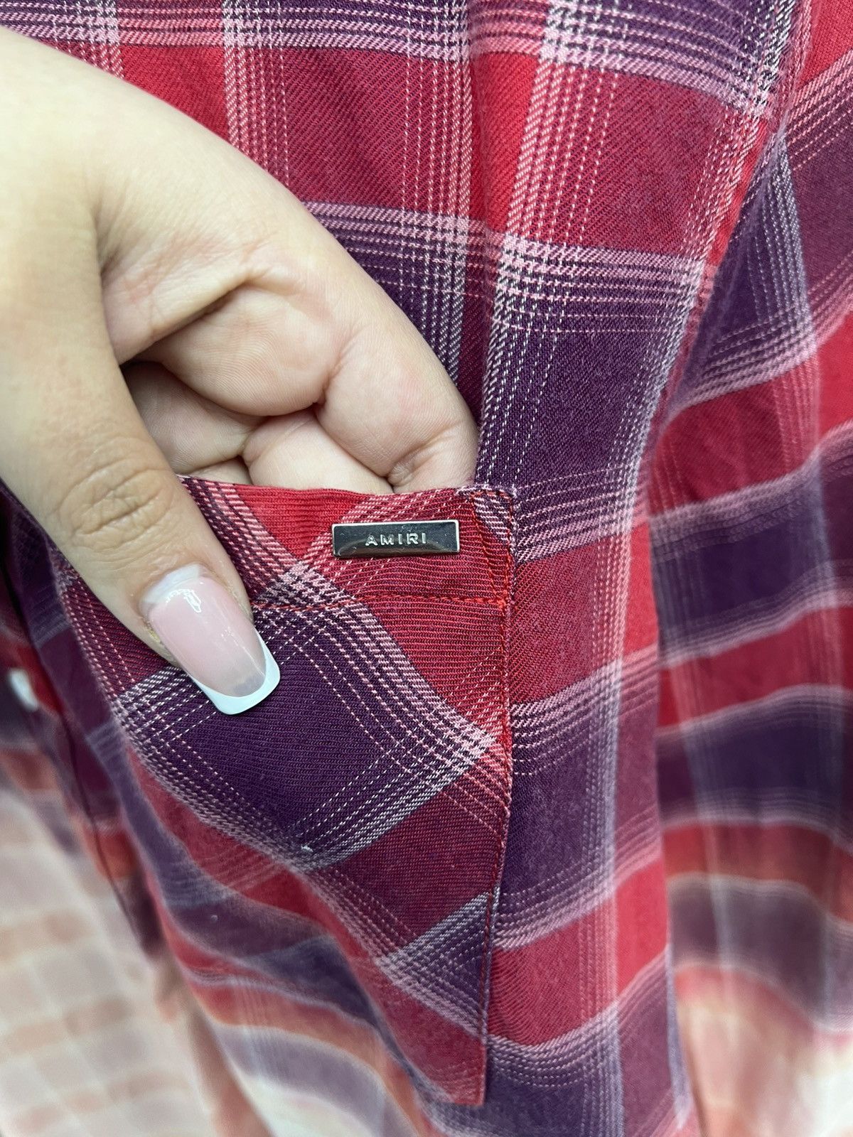 Amiri Amiri Red Bleached Flannel Size US S / EU 44-46 / 1 - 6 Thumbnail