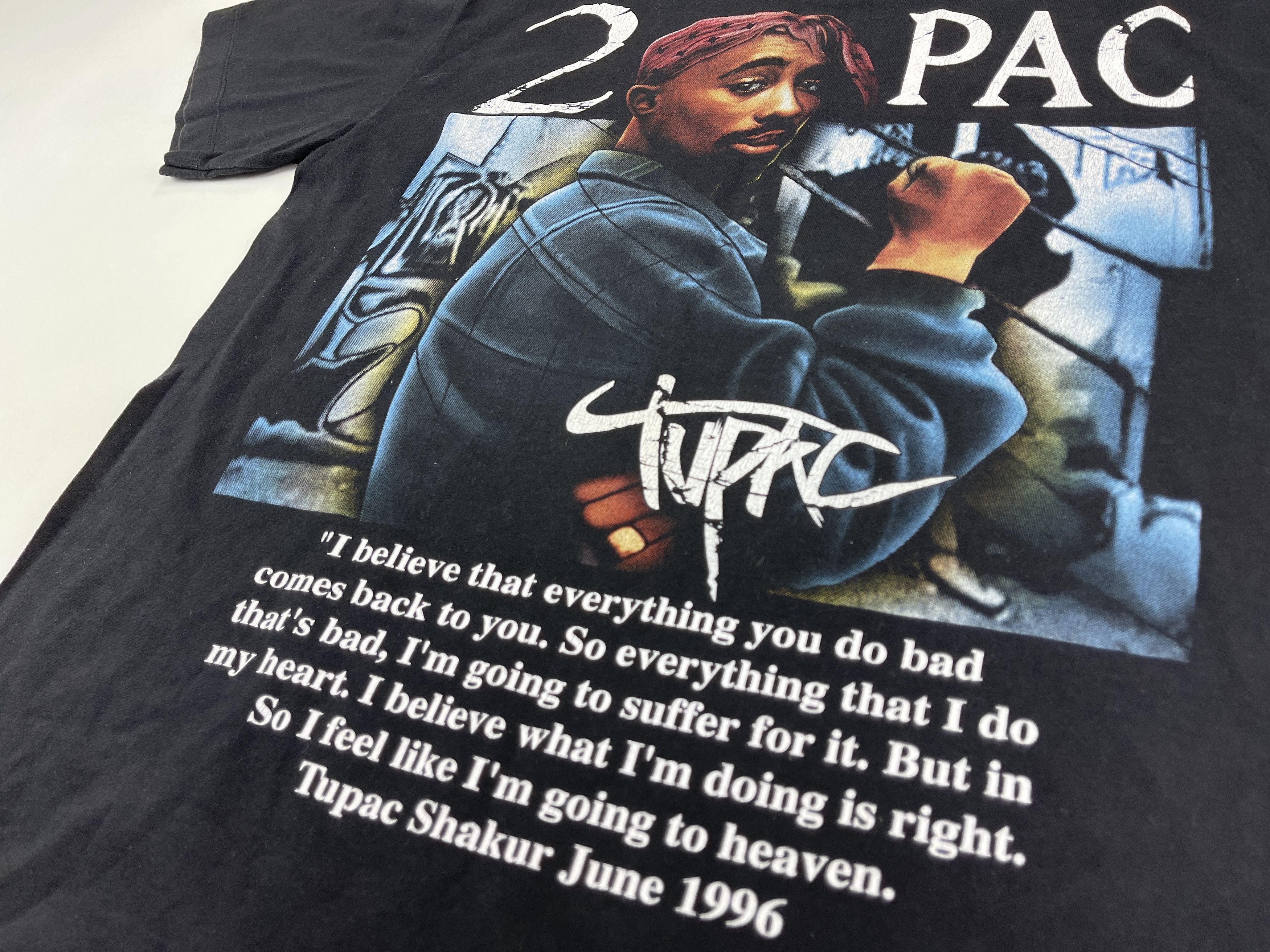 Rap Tees × Vintage 2Pac t-shirt, Tupac shirt, Makaveli shirt, 90s hip hop M Size US M / EU 48-50 / 2 - 10 Thumbnail