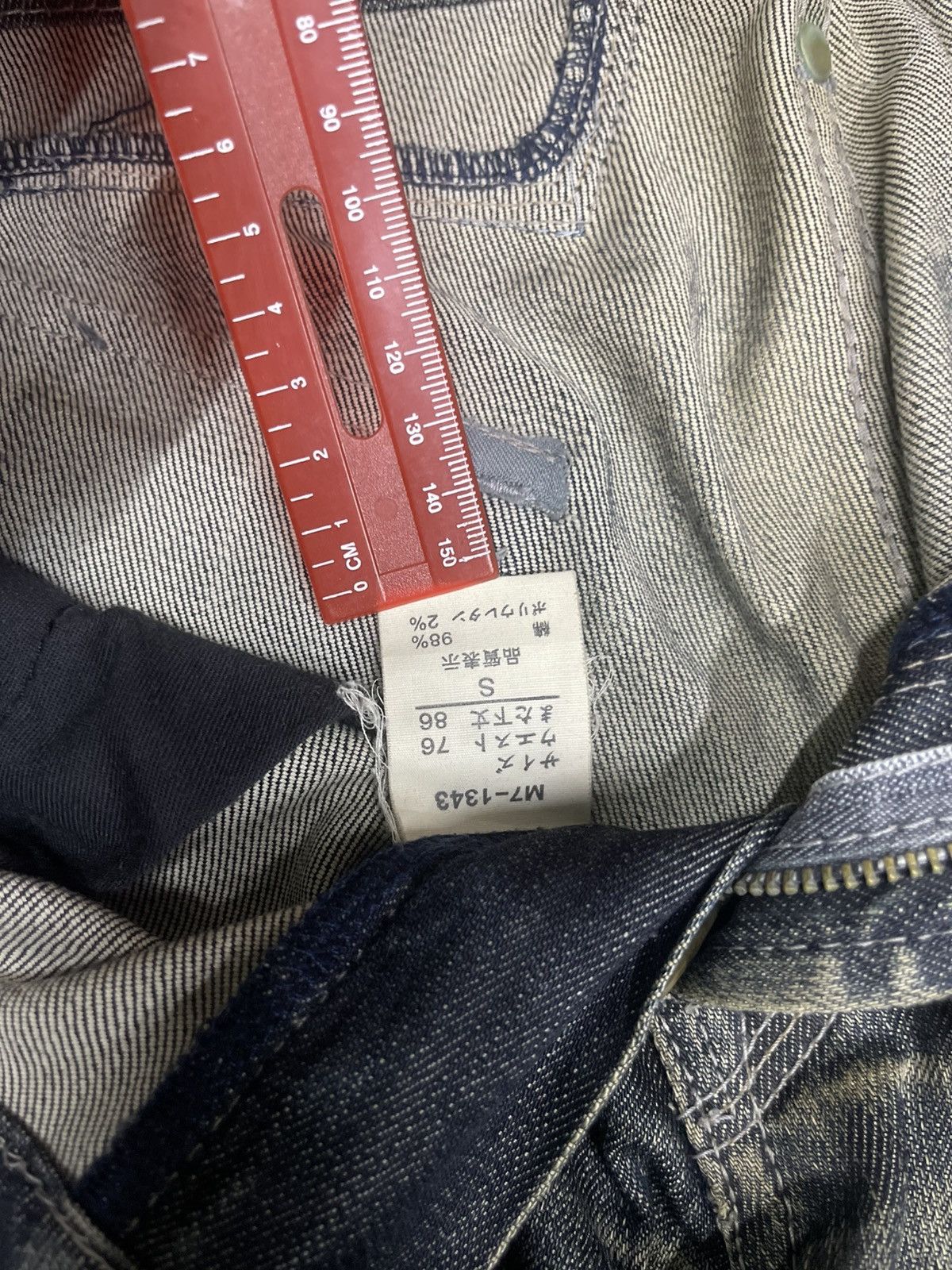 Marithe + Francois Girbaud MFG Marithe Francois Girbaud M7-1343 Distressed Jeans Size US 30 / EU 46 - 11 Thumbnail