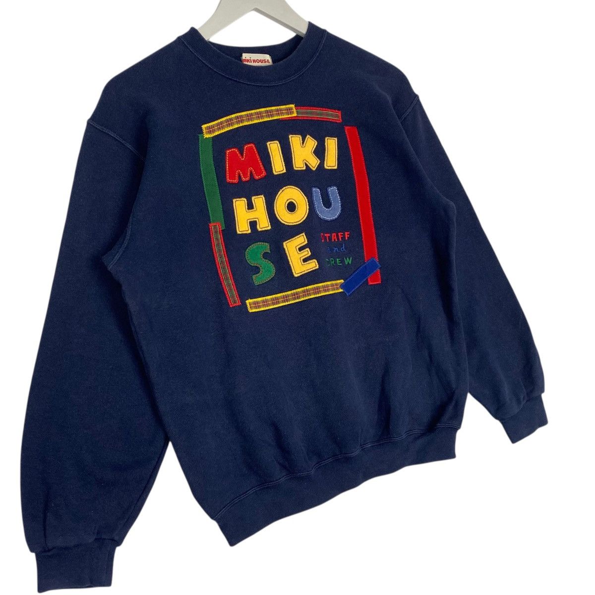 Other Vintage Mikihouse Japan Sweatshirt Crewneck Navy Blue Logo Size US S / EU 44-46 / 1 - 3 Thumbnail