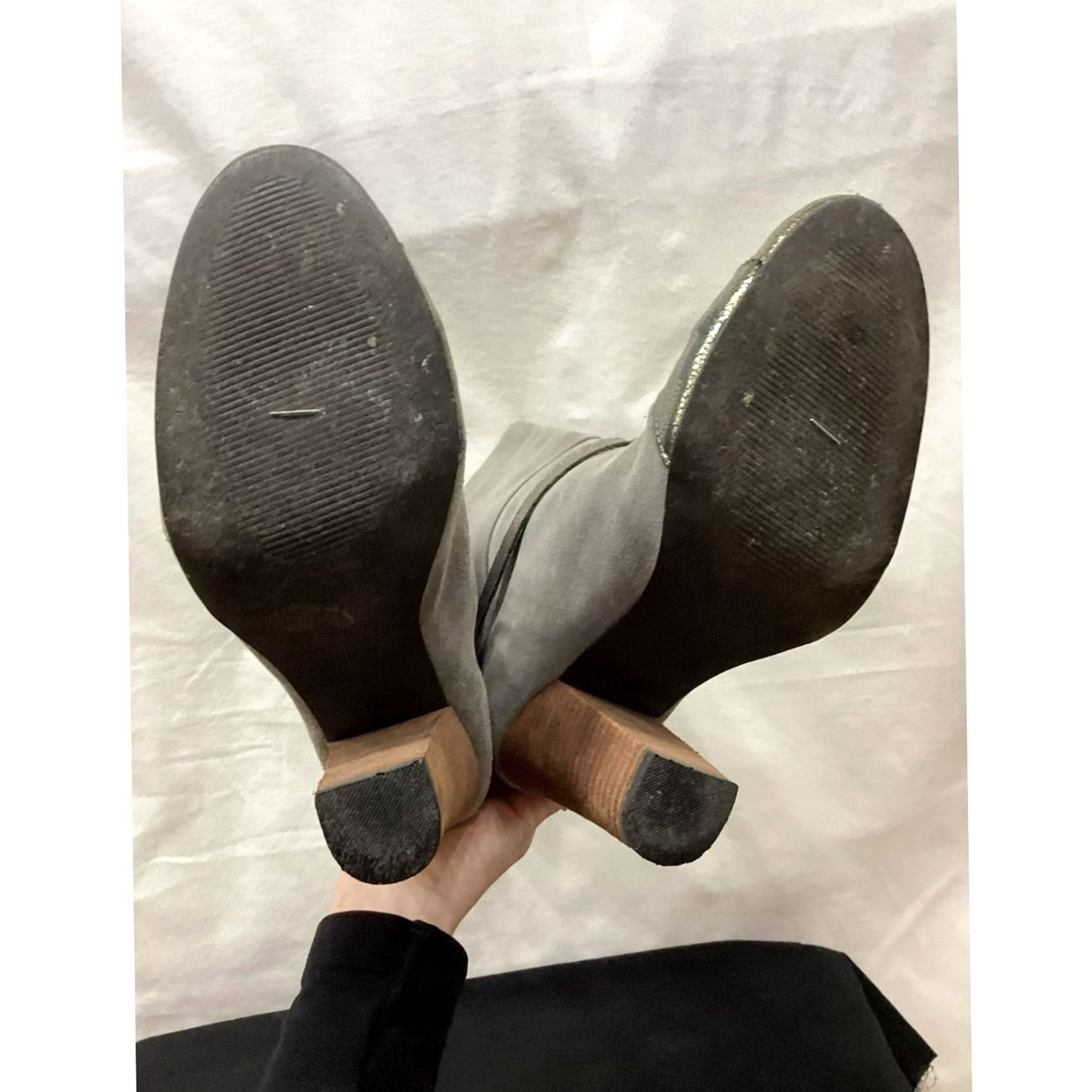 Vintage VINTAGE? (No) Joyfolie Boots Womens Suede Leather Bootie Gray 8 Women’s Shoes Lakin Suede Boots Size US 8 / IT 38 - 4 Thumbnail