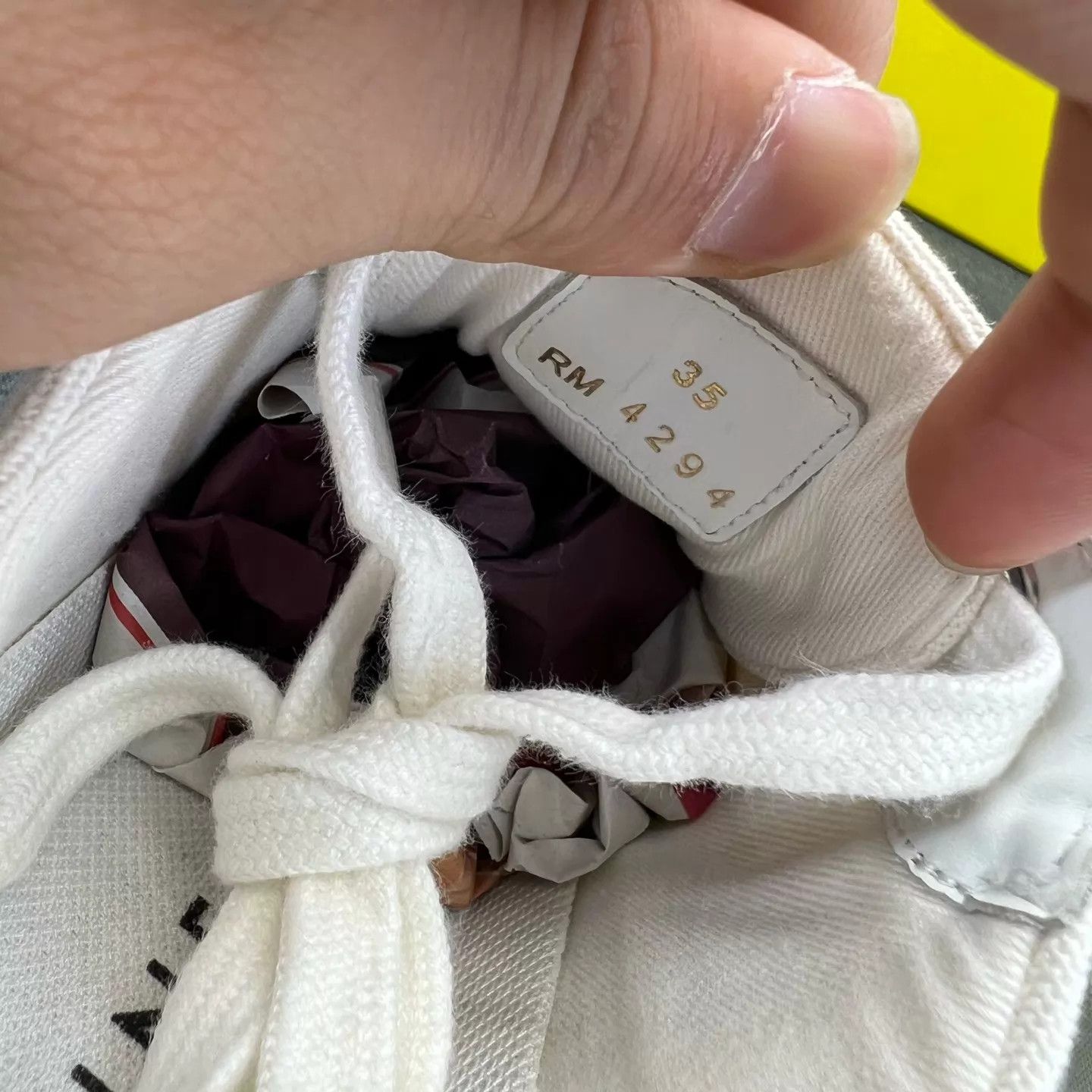 Celine Celine Triomphe Canvas White 35 Worn Once Like New Size US 4.5 / IT 34.5 - 6 Thumbnail