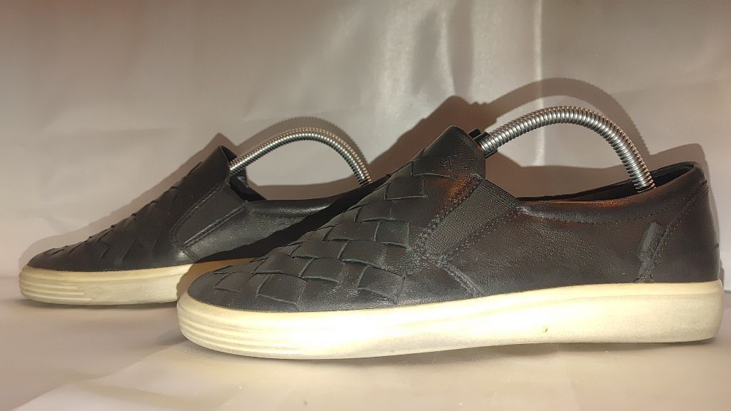Ecco Ecco Soft Basket Weave Leather Slip Ons Size 40 Size US 9.5 / IT 39.5 - 2 Thumbnail