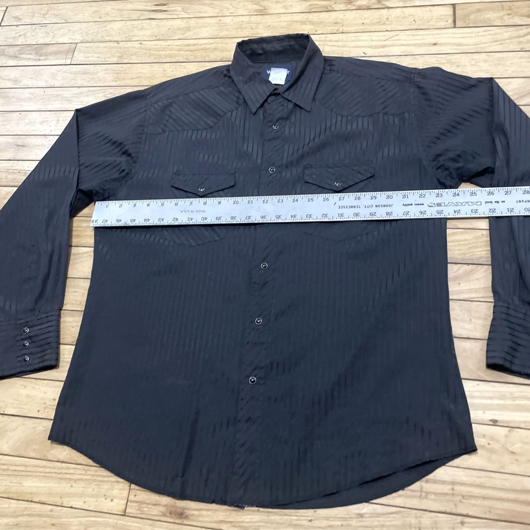 Wrangler Wrangler Pearl Snap Western Shirt Men L Black Cowboy Vintage Large Rockabilly Size US L / EU 52-54 / 3 - 7 Thumbnail