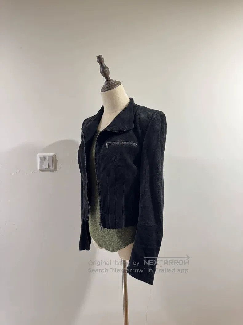 Haider Ackermann Haider Ackermann Black Stand Collar Leather Jacket Size XS / US 0-2 / IT 36-38 - 4 Thumbnail