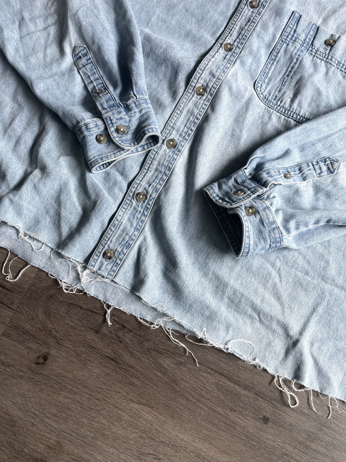 Vintage × Wrangler Vintage Wrangler “Cropped Rugged Wear” Button-up (No Sz.) Size US L / EU 52-54 / 3 - 4 Thumbnail