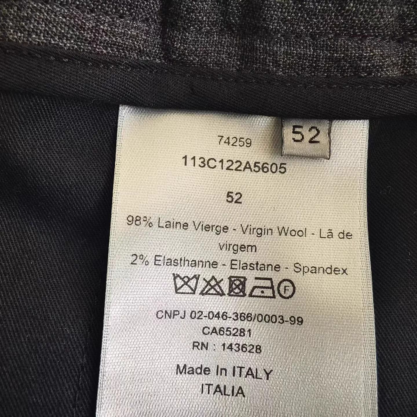 Dior DIOR gray tailored pants waist elastic IT 52 Size US 40 / EU 56 - 4 Thumbnail