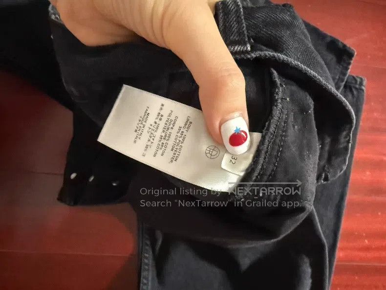 The Row The row Black Straight Leg Jeans Size 31" - 4 Thumbnail