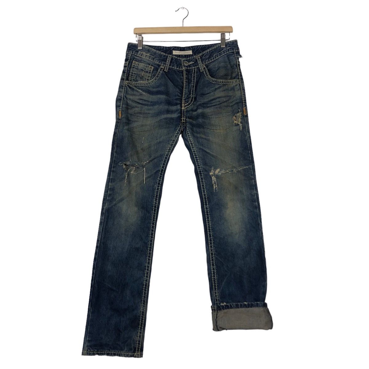 Japanese Brand 🔥Biker Jeans Rider Denim People & Republic Issey Miyake Size US 32 / EU 48 - 11 Thumbnail