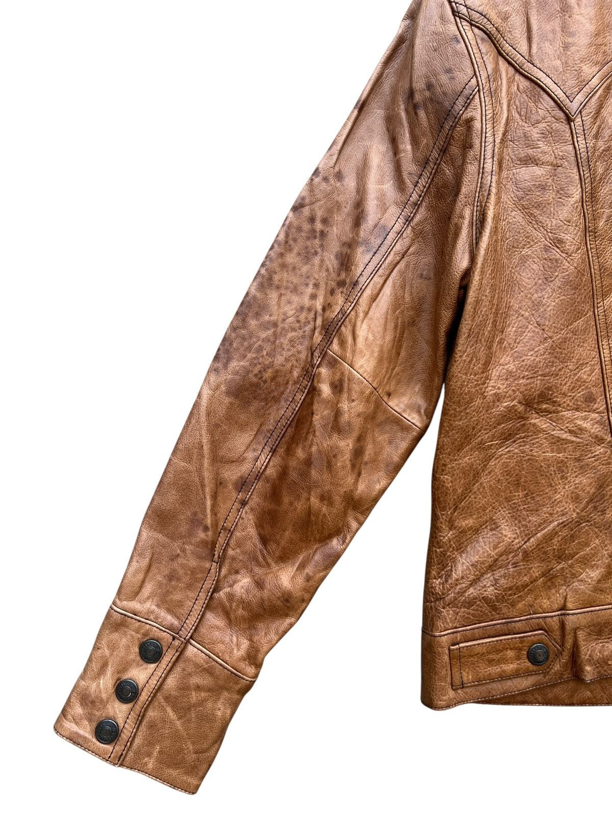 Gap Gap Brown Leather Jacket Size US S / EU 44-46 / 1 - 9 Thumbnail