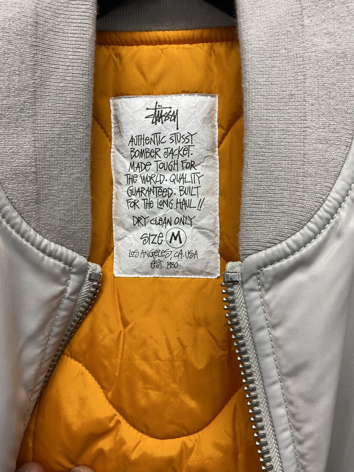 Stussy Stussy Built Reversible Bomber Jacket Grey - Medium Size US M / EU 48-50 / 2 - 5 Thumbnail