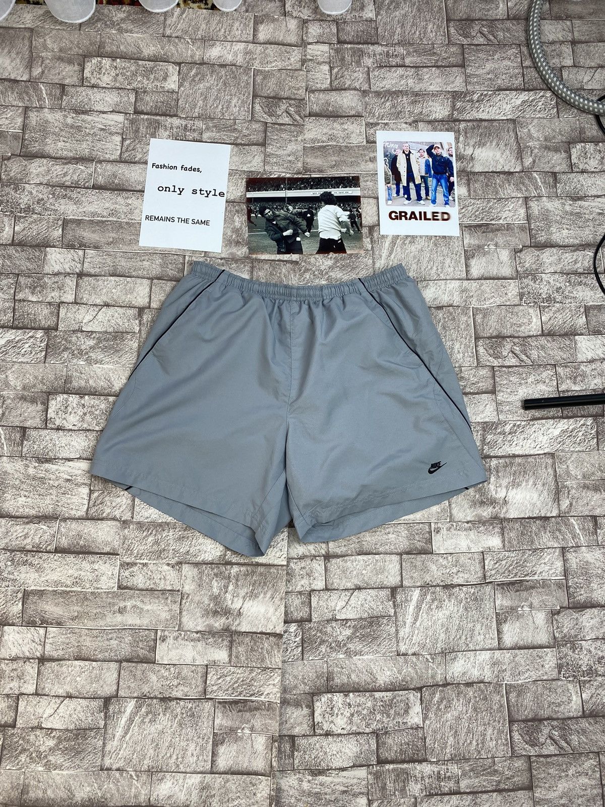 Nike × Vintage Nylon Nike Shorts Y2k style Xl by Travis Scott Size US 38 / EU 54 - 1 Thumbnail