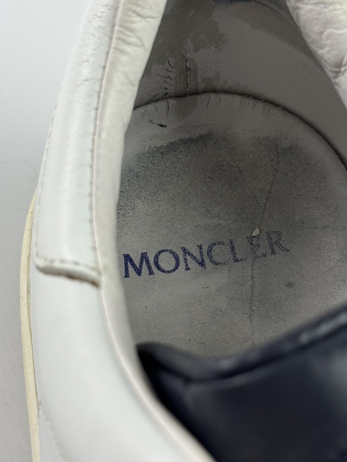 Moncler Moncler Angeline Leather Sneakers White Size US 7 / EU 40 - 12 Thumbnail