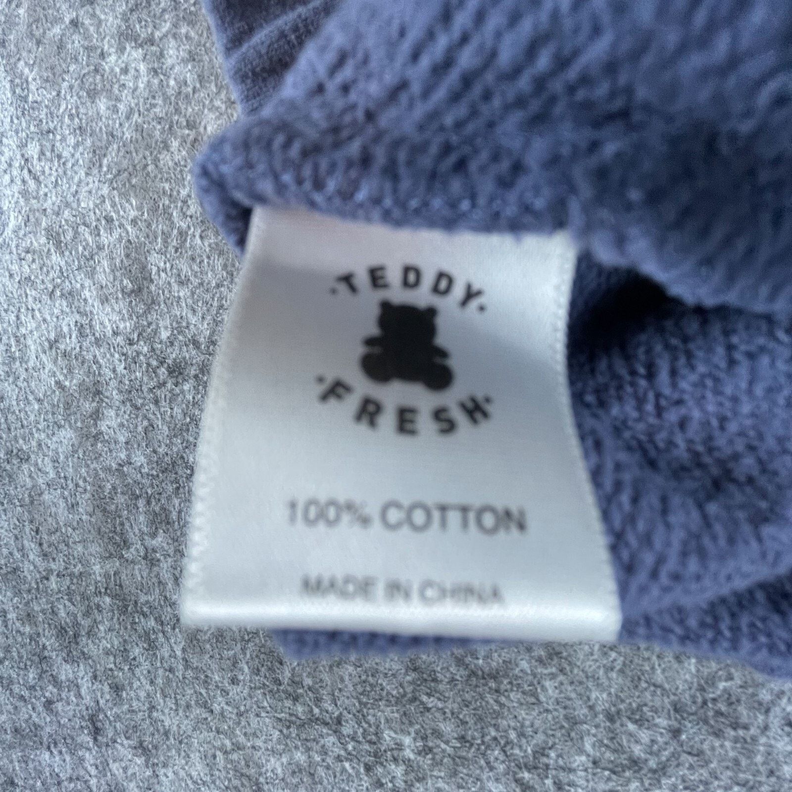 Teddy Fresh Teddy Fresh Sweat Shorts Extra Small Blue Cotton Embroidered Size US 26 / EU 42 - 9 Thumbnail