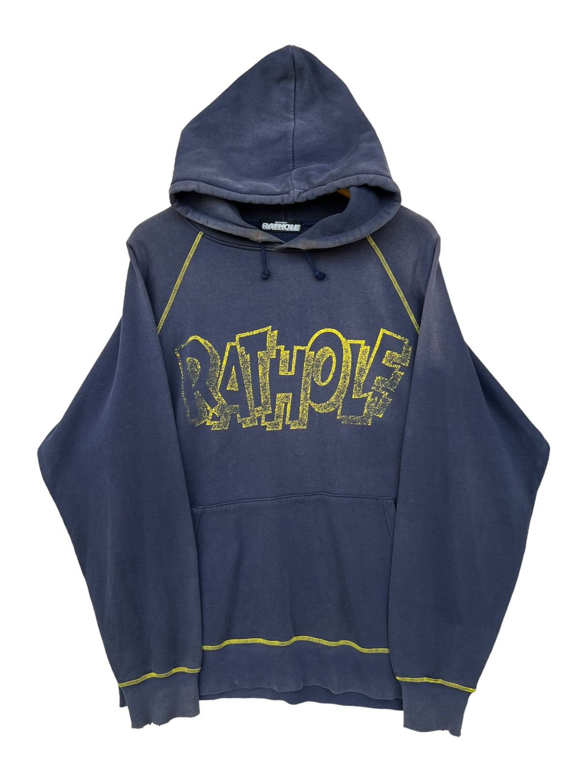 Vintage Vintage Rathole Distressed Sunfaded Baggy Boxy Hoodie Size US L / EU 52-54 / 3 - 1 Thumbnail