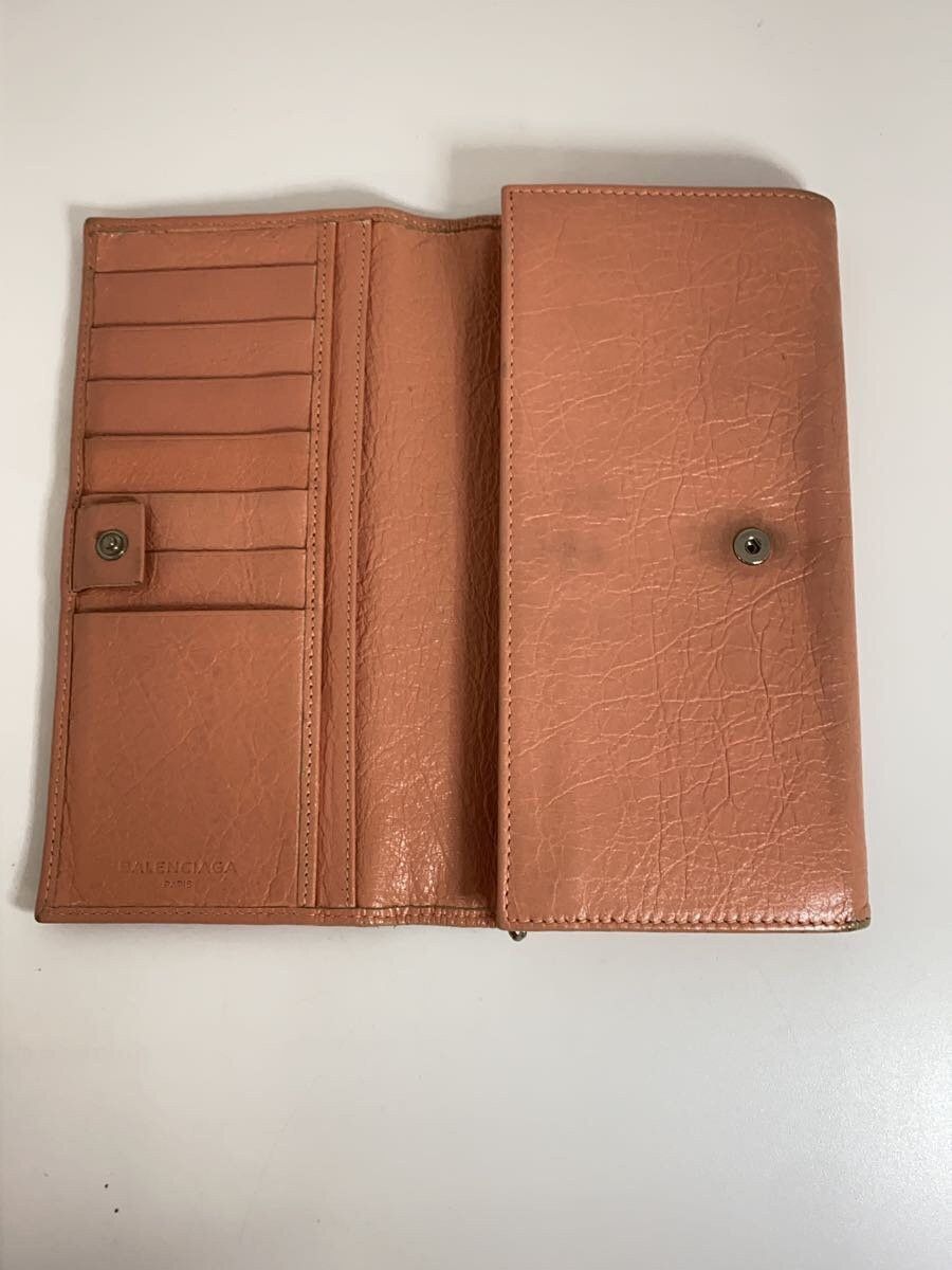 Balenciaga Balenciaga Leather Long Wallet Pink Size ONE SIZE - 4 Thumbnail