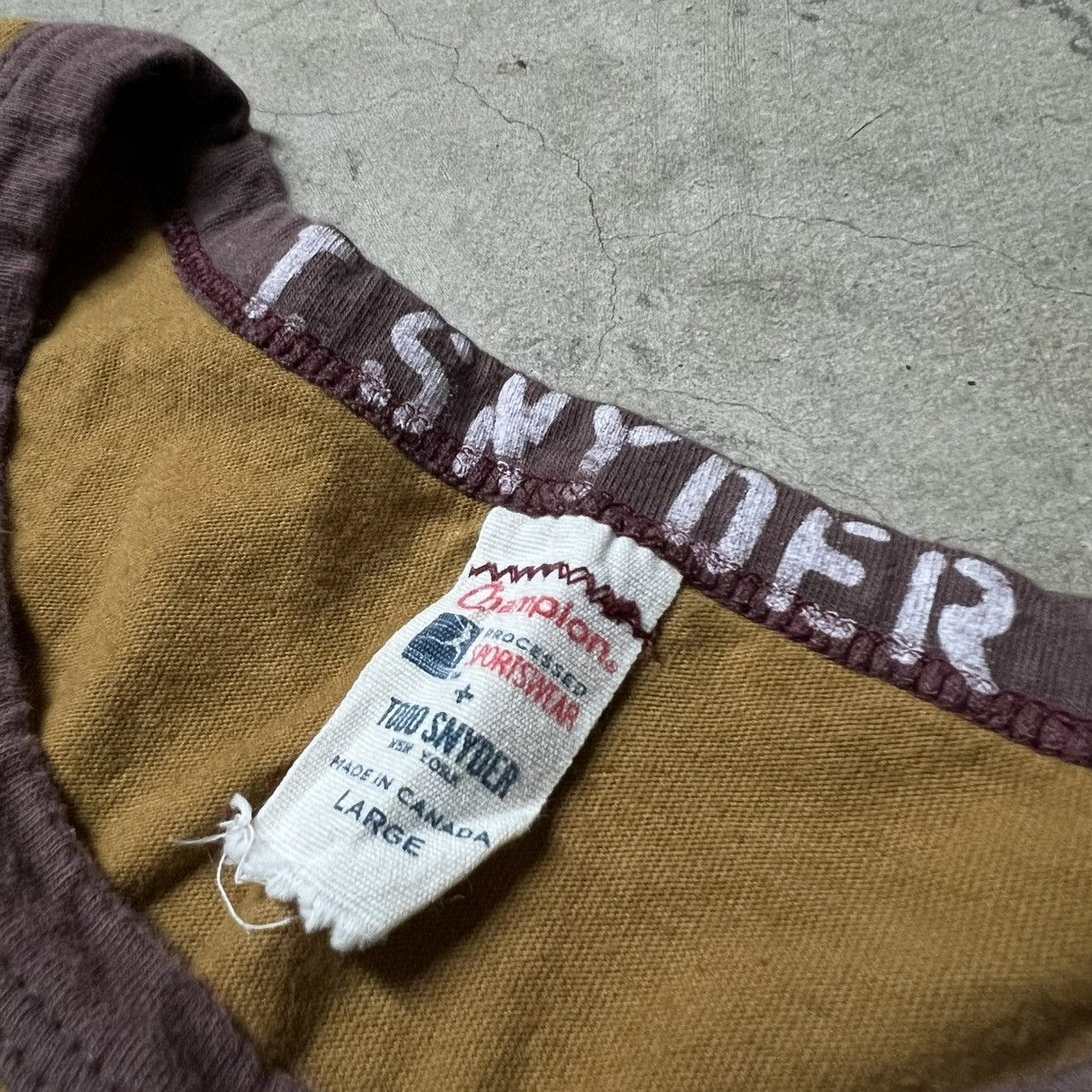 Champion × Todd Snyder × Vintage Todd Snyder NYC x Champion Classic Ringer T-Shirt Size US L / EU 52-54 / 3 - 3 Thumbnail