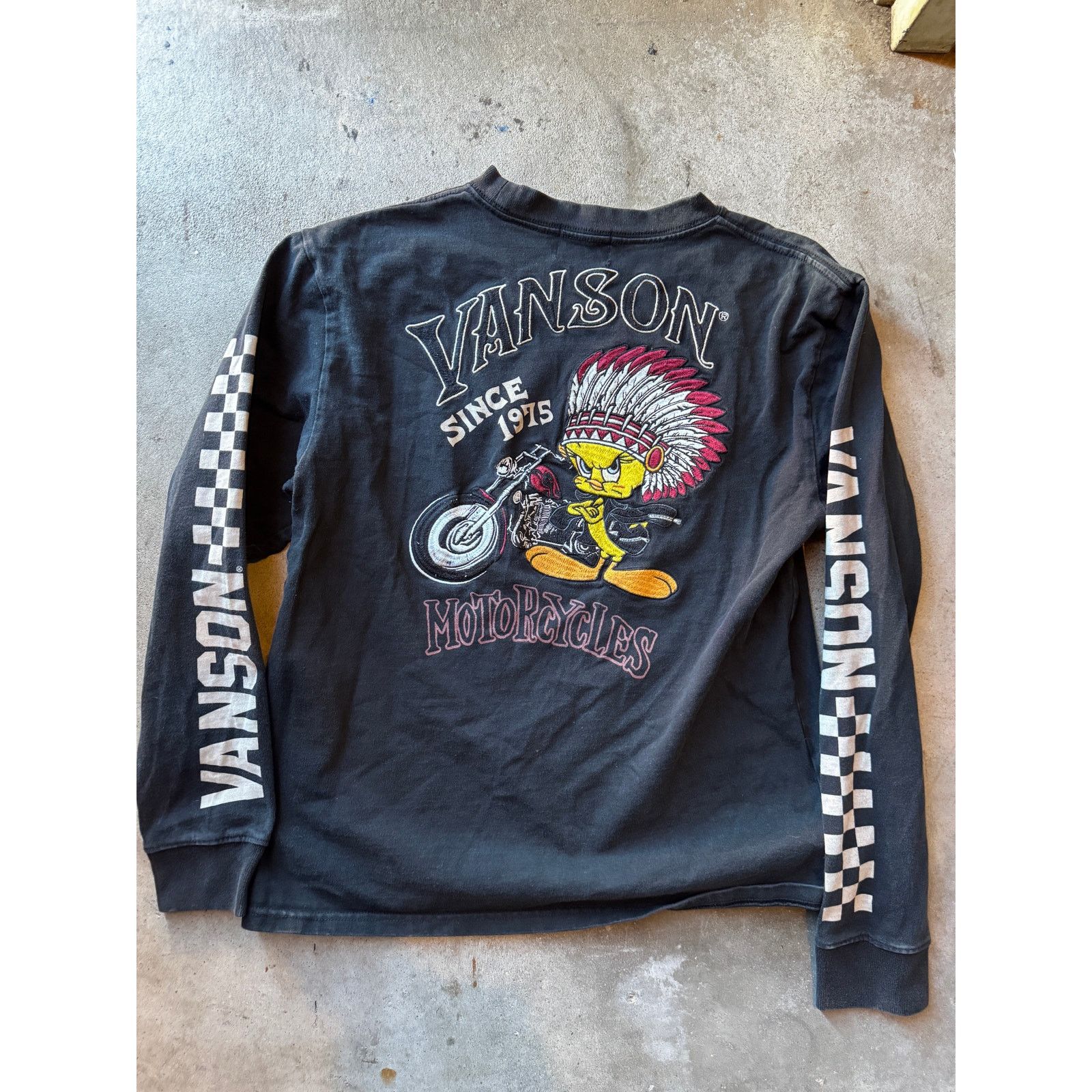 Vanson Leathers VTG Vanson X Looney Tunes Embroidery PK Tee Size US L / EU 52-54 / 3 - 2 Thumbnail