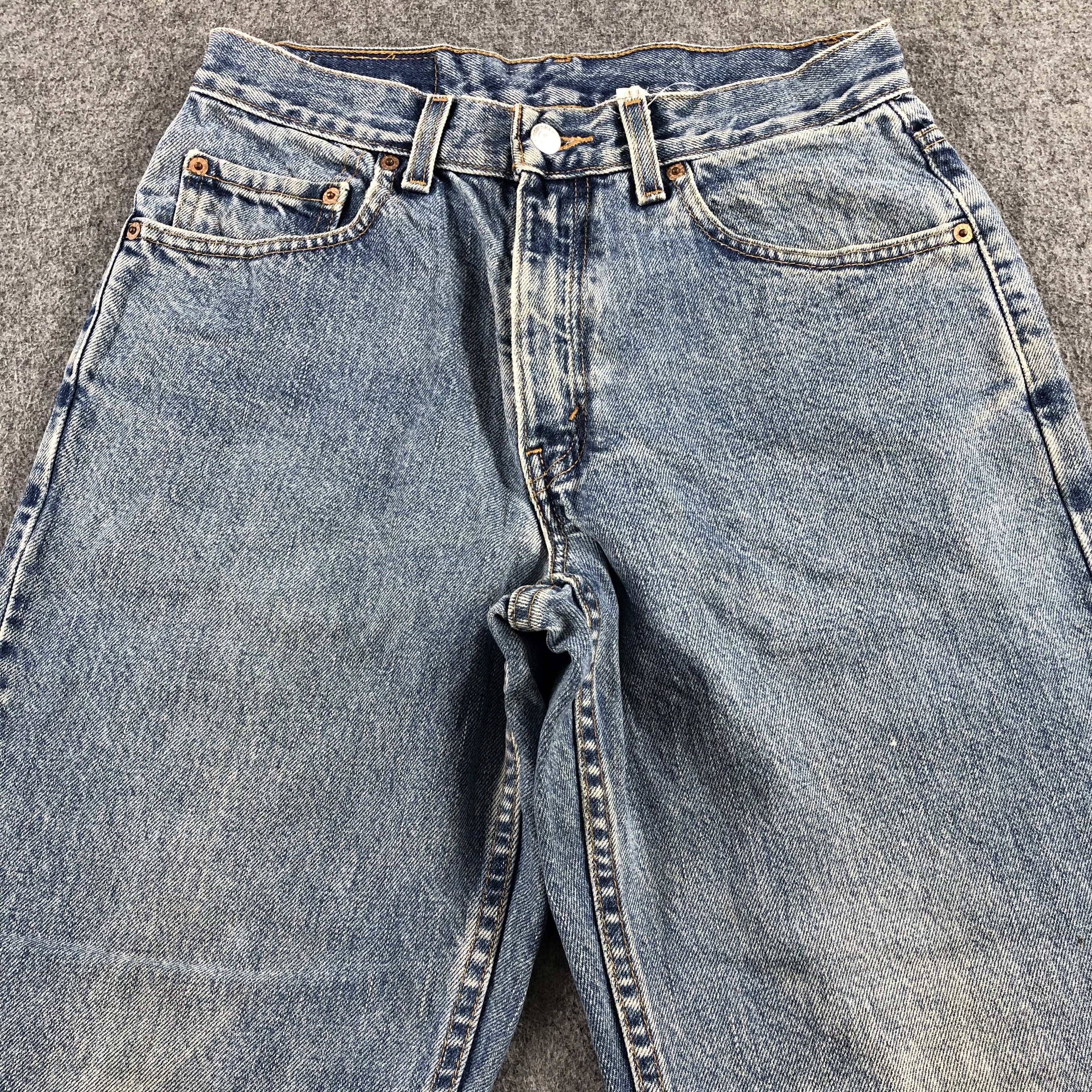 Levi's 90s Vintage Blue Wash Levis 550 Jeans-J2075 Size US 28 / EU 44 - 3 Thumbnail
