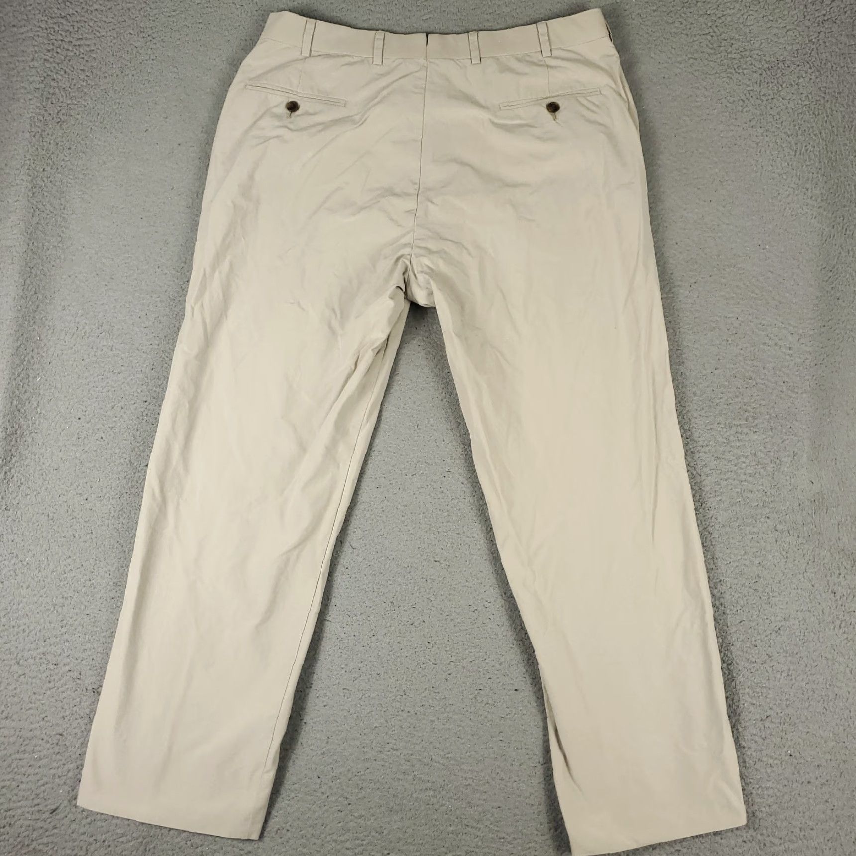 Brooks Brothers Brooks Brothers Pants Mens 38x29 Beige Flat Front Chino Trousers - Regular Fit, Flat Front, Cotton, Beltless, Chinese? Size US 38 / EU 54 - 7 Thumbnail