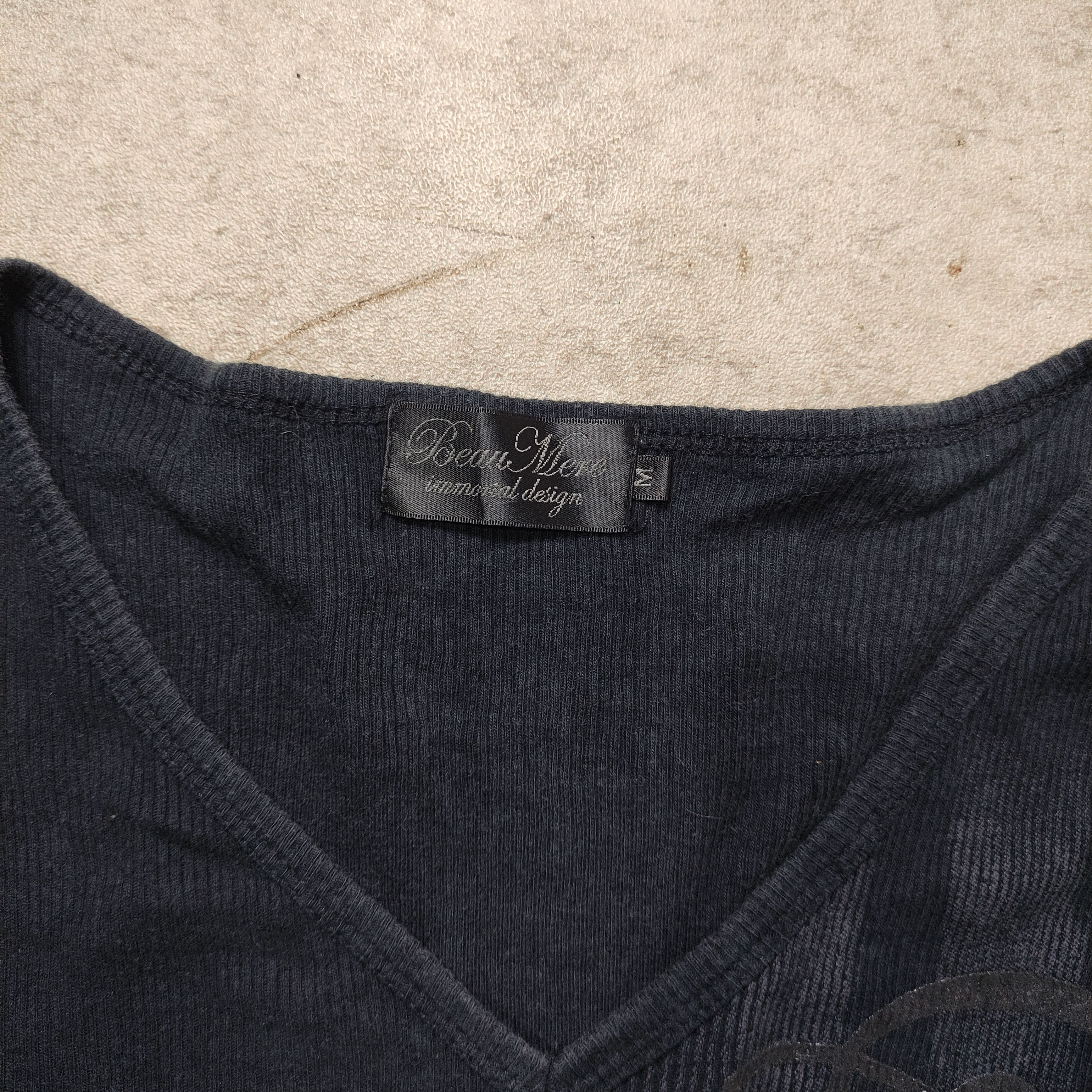 If Six Was Nine × Le Grande Bleu (L.G.B.) × Tornado Mart BeauMere Long Sleeve Poem V neck Size US M / EU 48-50 / 2 - 7 Thumbnail