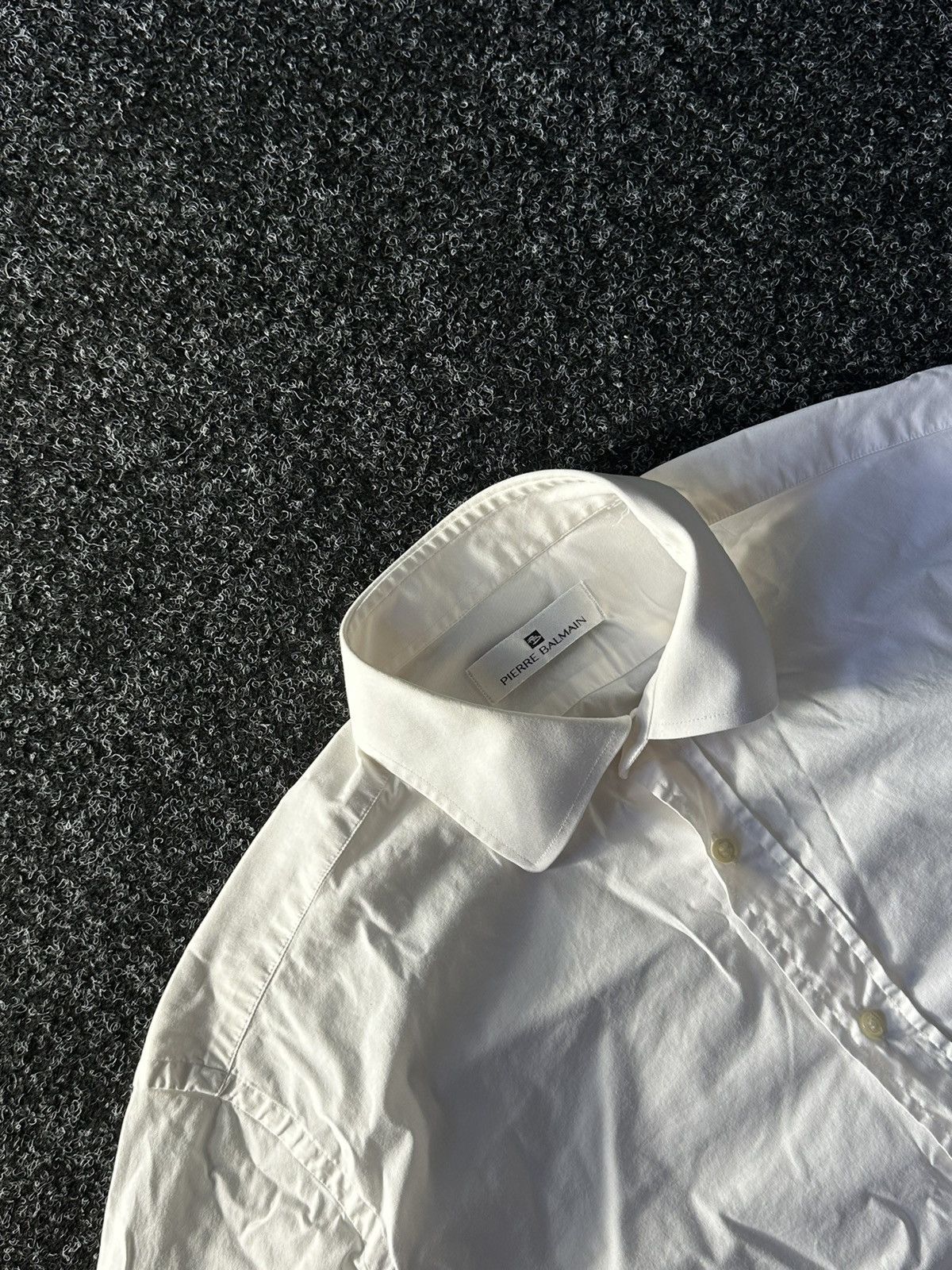 Designer × Pierre Balmain VINTAGE BALMAIN Pierre shirt white luxury blank old money Size US M / EU 48-50 / 2 - 3 Thumbnail