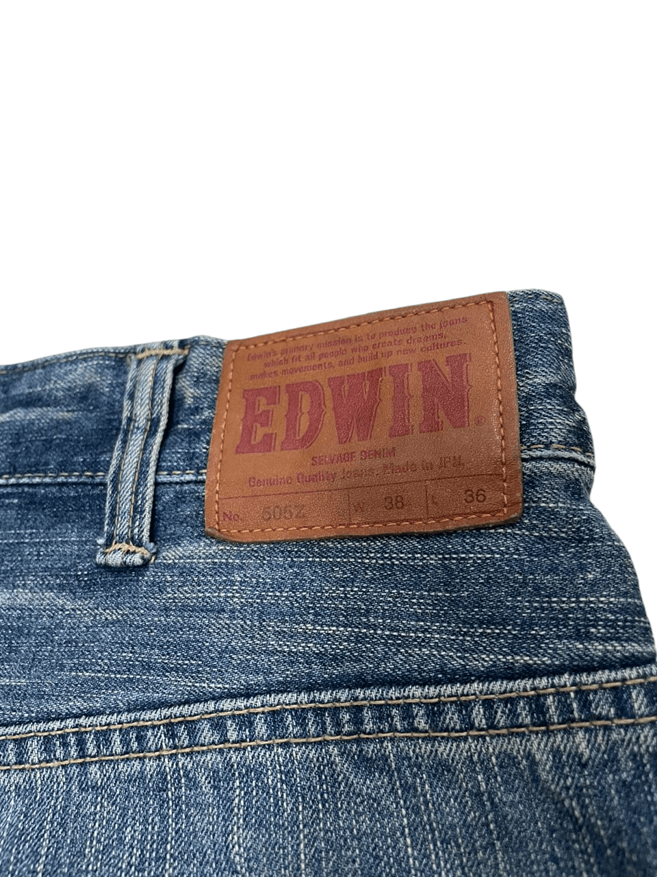 Edwin 💥Flared Baggy Edwin 505Z Selvedge Denim💥 Size US 39 - 7 Thumbnail