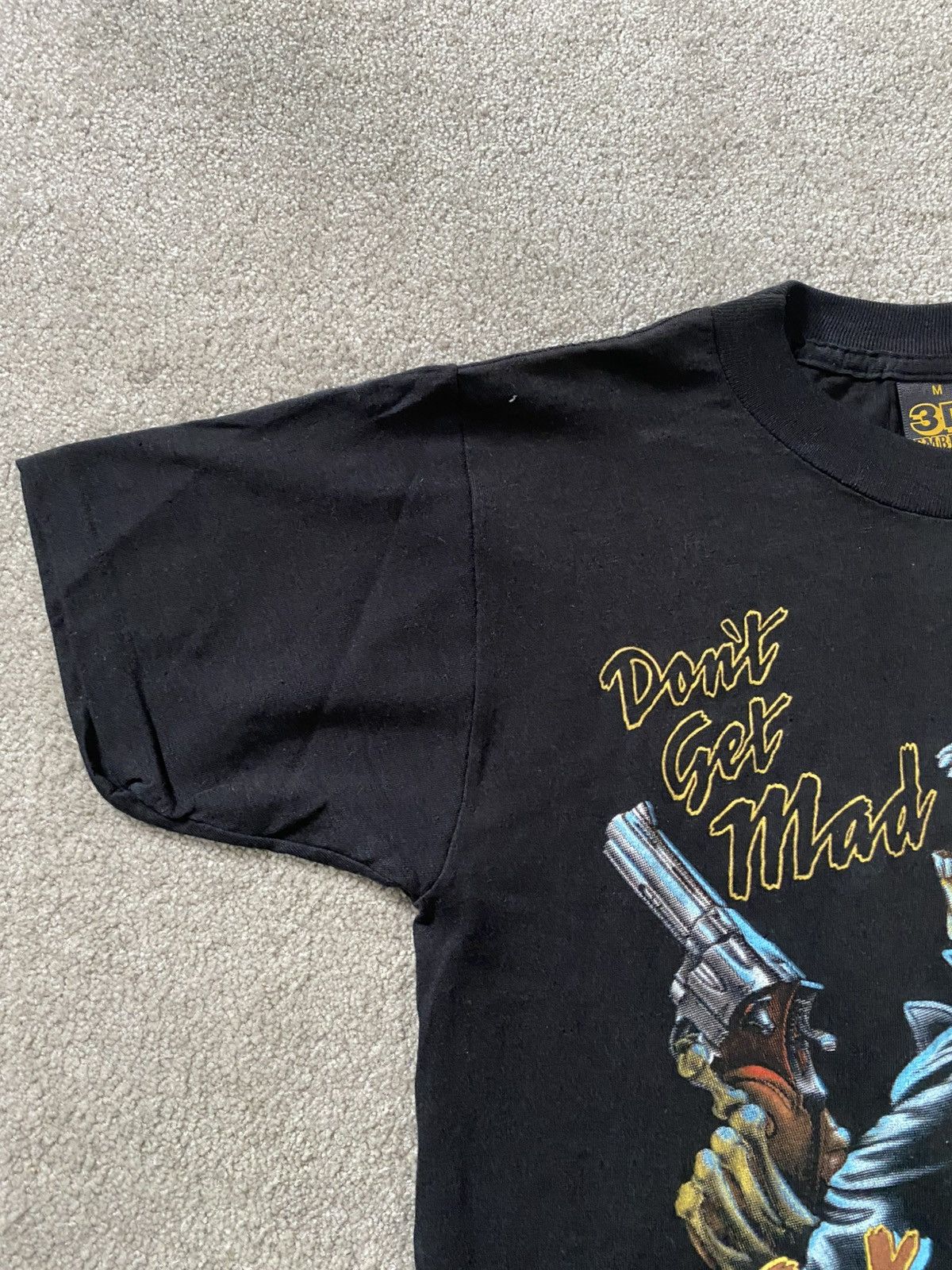 Vintage 3D Emblem Just Brass vintage tshirt don’t get mad get even Size US M / EU 48-50 / 2 - 2 Thumbnail