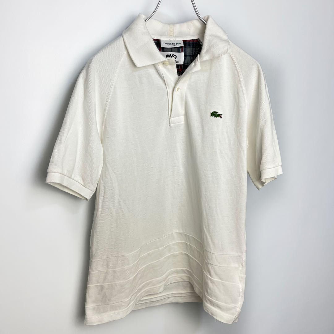 Junya Watanabe × Lacoste [Rare]Lacoste eYe Junya Watanabe Polo Shirt, Size M, White Size US M / EU 48-50 / 2 - 8 Thumbnail