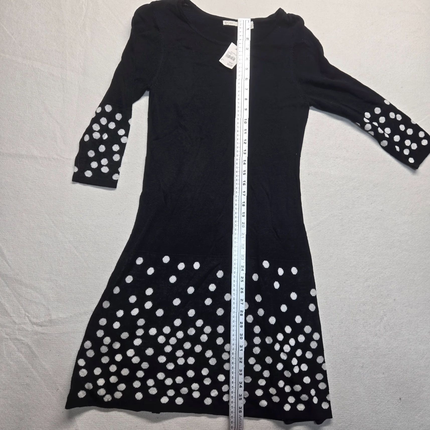 Vintage VINTAGE Cato Dress Shirt Women S Black Polka Dot Long 1946 90s? Size S / US 4 / IT 40 - 6 Thumbnail