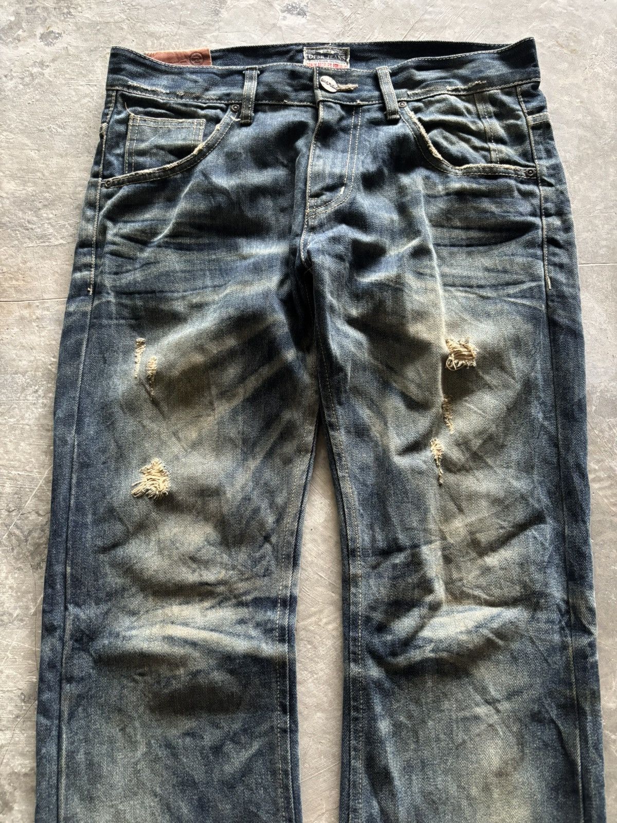 If Six Was Nine DPSR JEANS distressed mud wash mudmax style japanese grunge Size US 34 / EU 50 - 2 Thumbnail