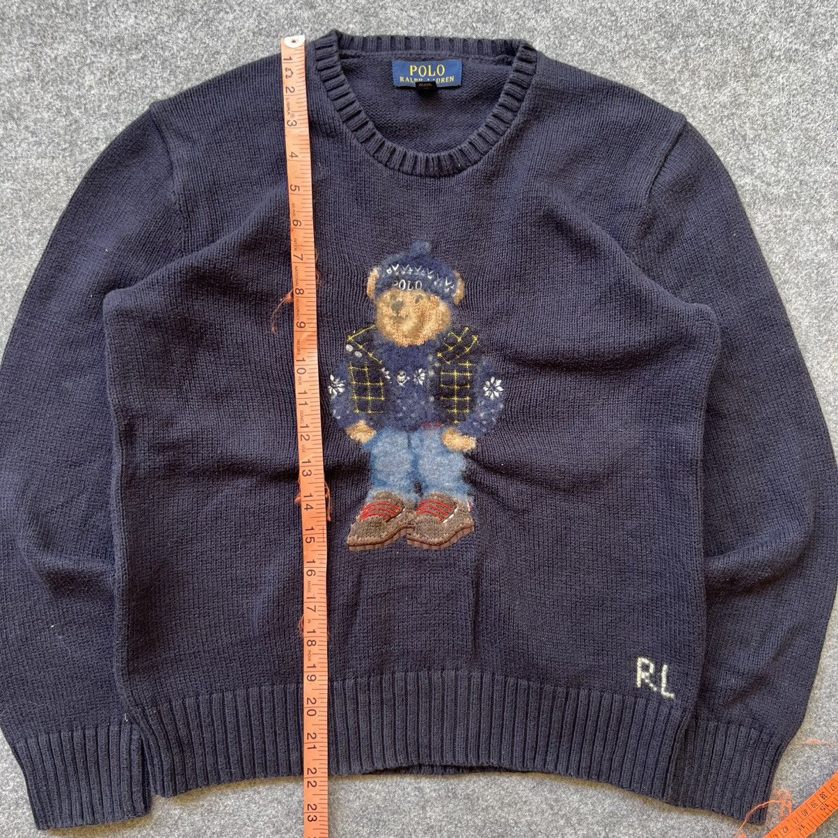 Ralph Lauren 💥RARE💥 Vintage Polo Ralph Lauren Bear knit Sweater Size US S / EU 44-46 / 1 - 7 Thumbnail