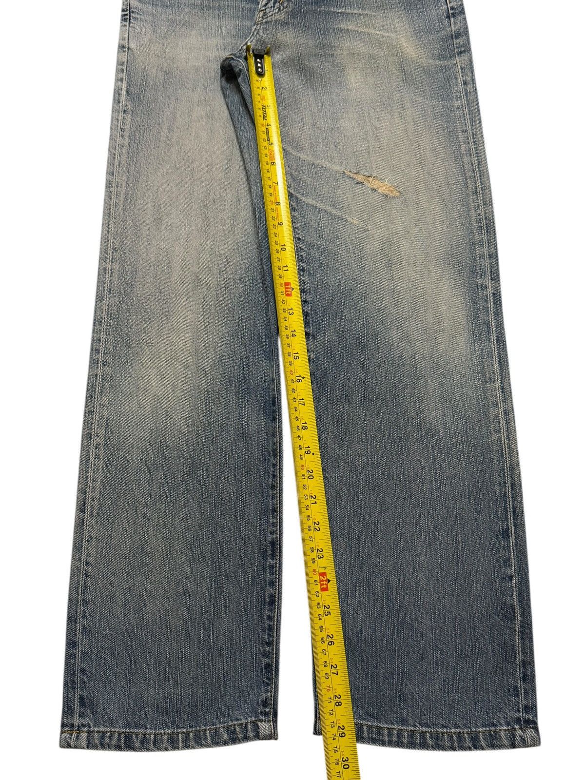 Edwin Vintage 90s Japan Edwin 503 Blue Faded Wash Straight Leg Size US 30 / EU 46 - 11 Thumbnail