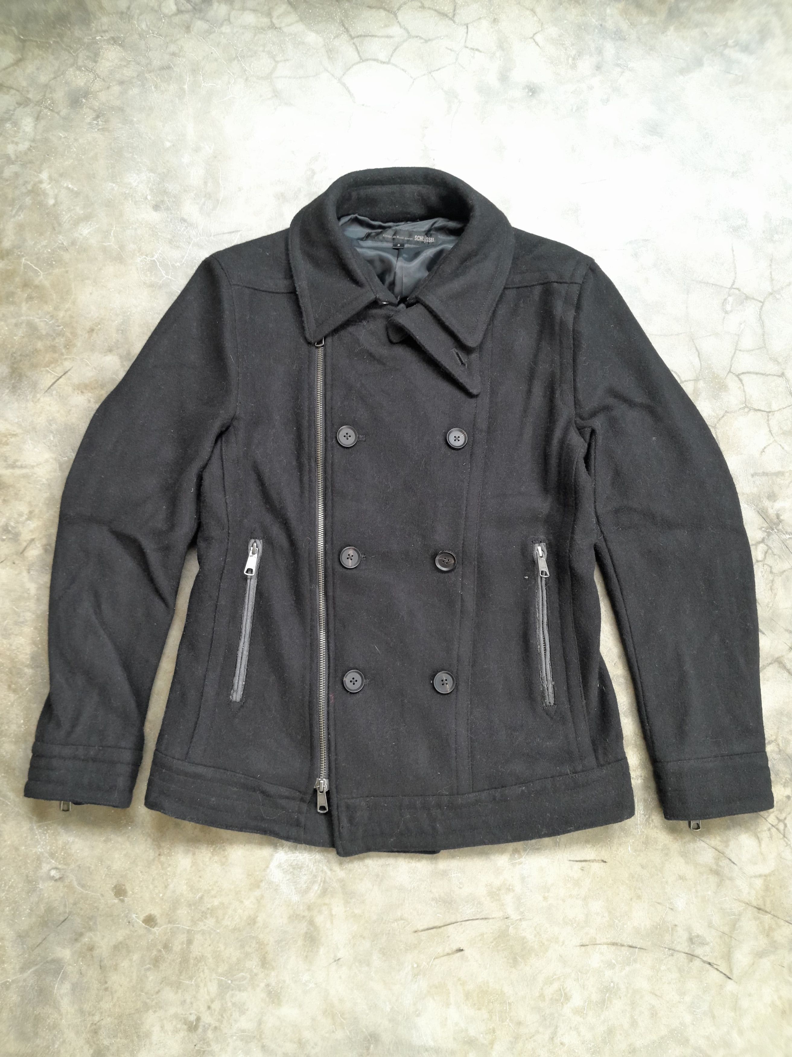 Schlussel 80s Schlussel - Napoleon Wool Black Jacket Balmain Style Size US M / EU 48-50 / 2 - 1 Thumbnail