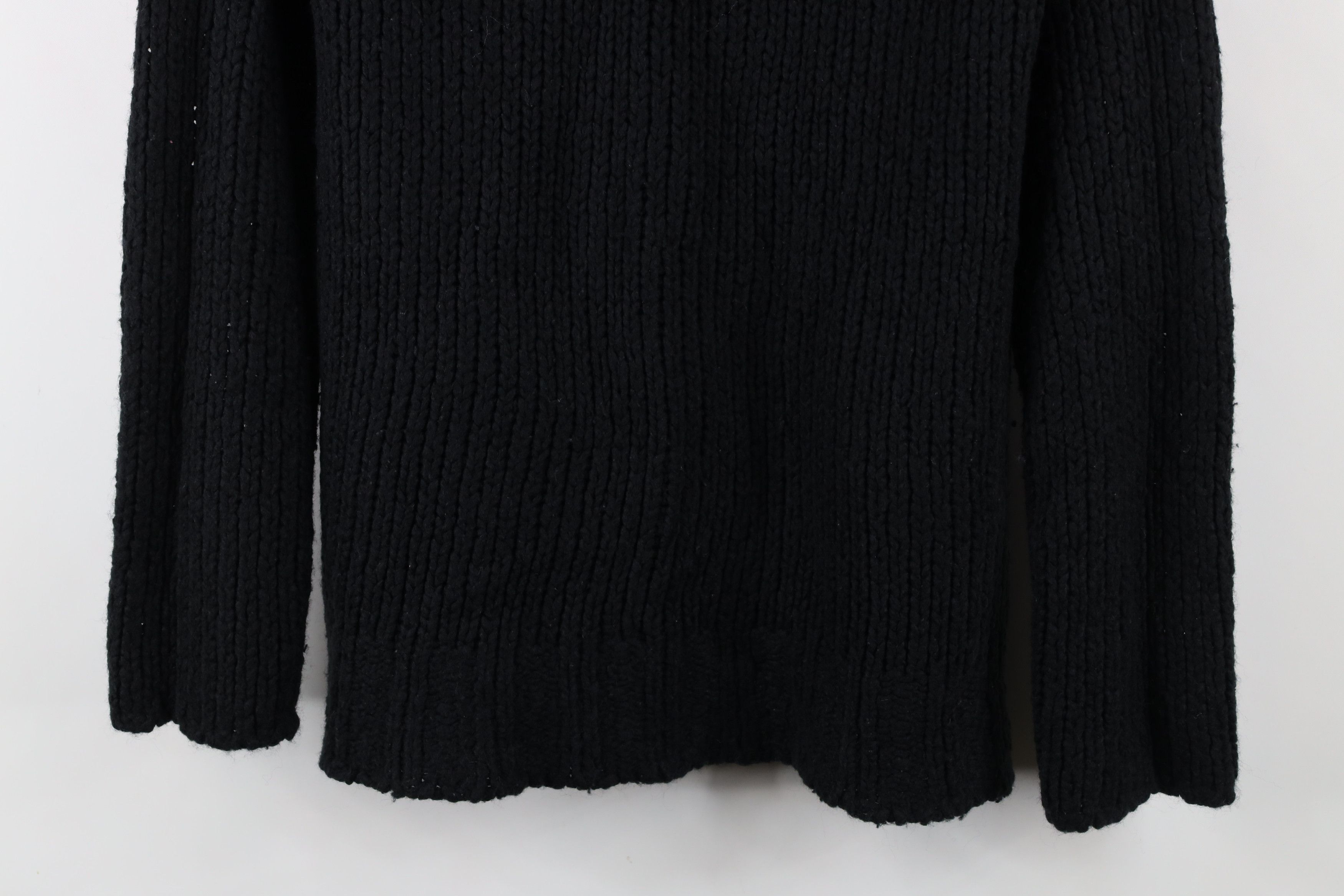 Vintage Vintage 90s Streetwear Chunky Ribbed Knit Mock Neck Sweater Size L / US 10 / IT 46 - 3 Thumbnail
