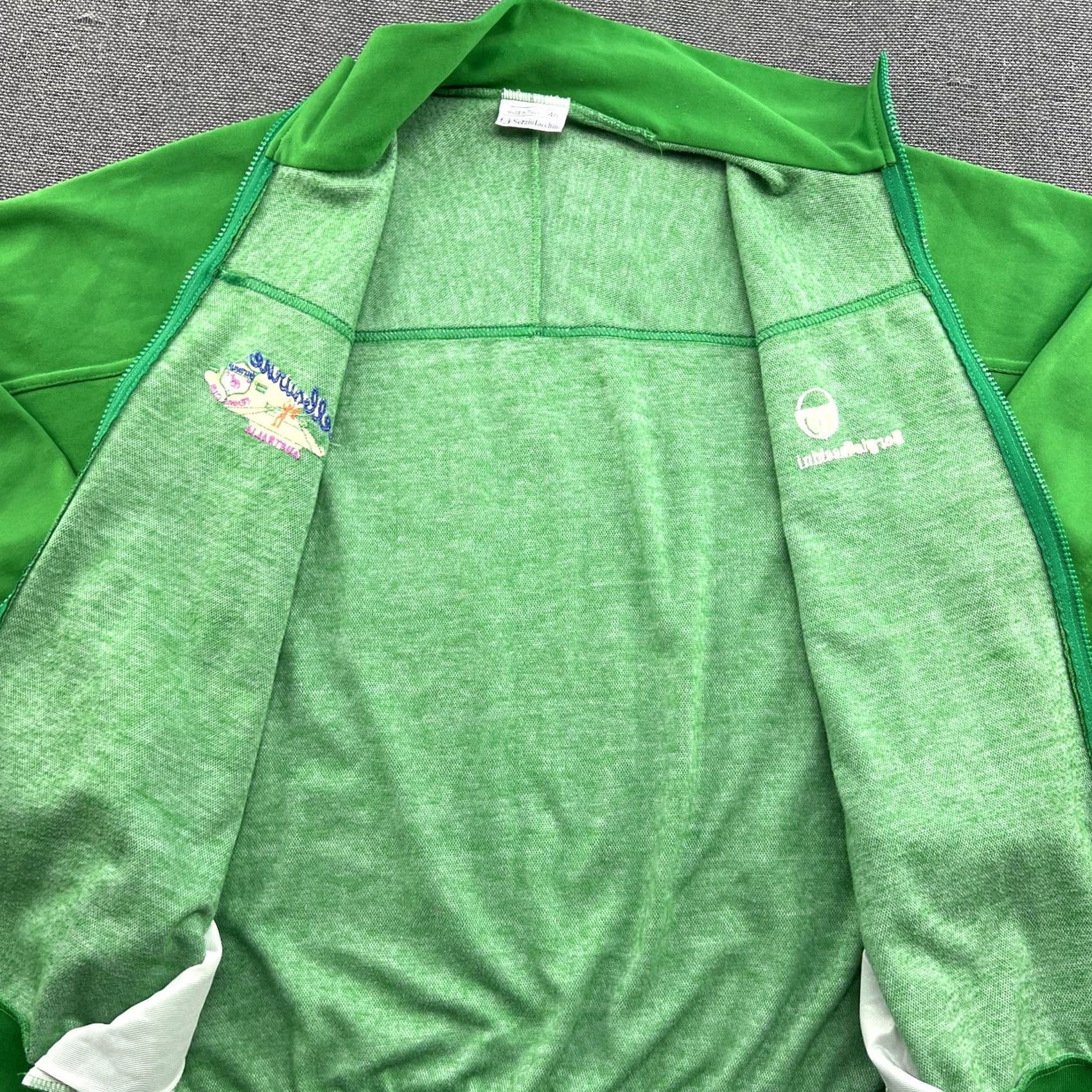 Sergio Tacchini VINTAGE Sergio Tacchini Tennis Jacket 48 Australia Club Green Full Zip Mens Jacket Size US M / EU 48-50 / 2 - 6 Thumbnail