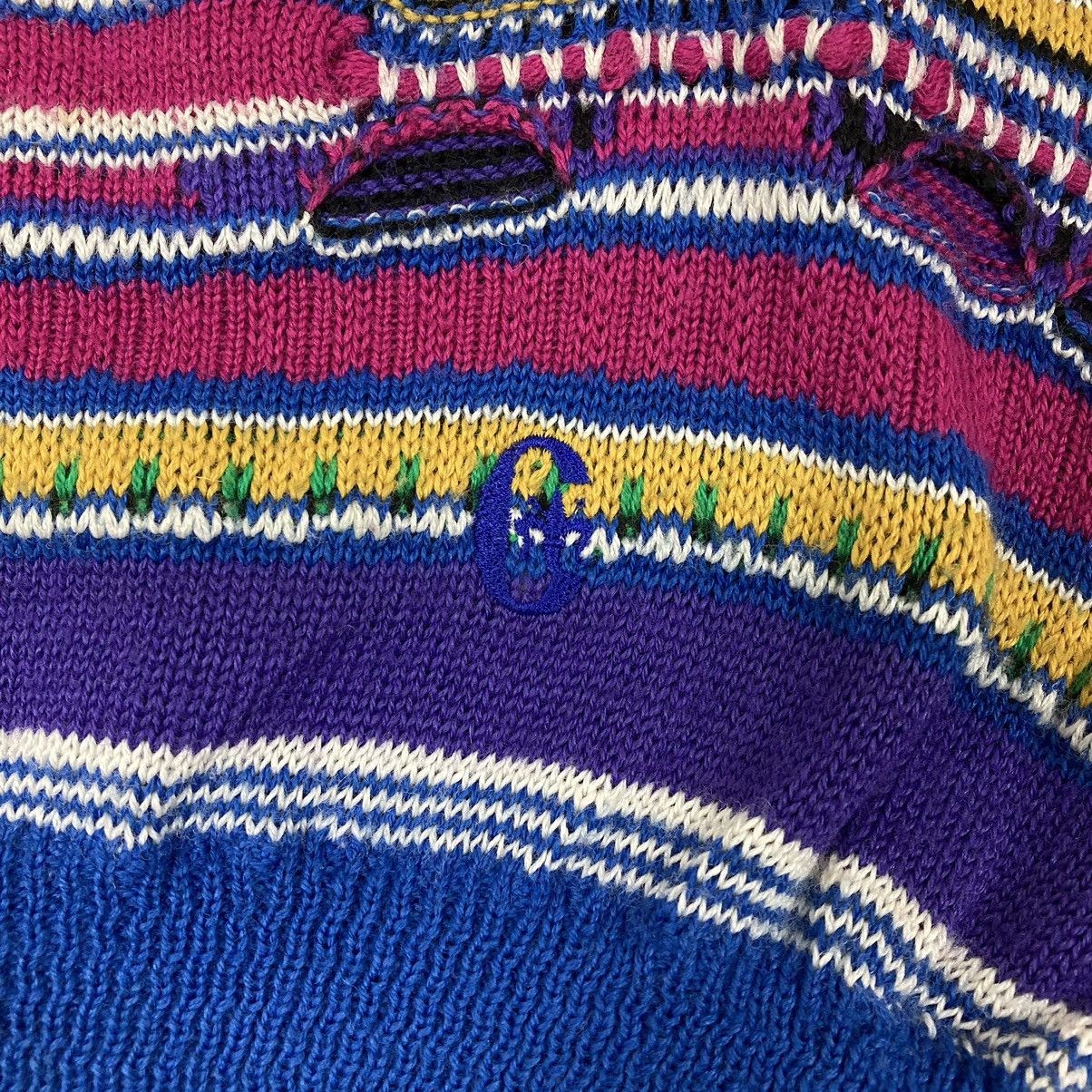 Vintage Crazy Vintage 90s Coogi Style 3D Knit Heavy Weight Sweater Size US L / EU 52-54 / 3 - 7 Thumbnail