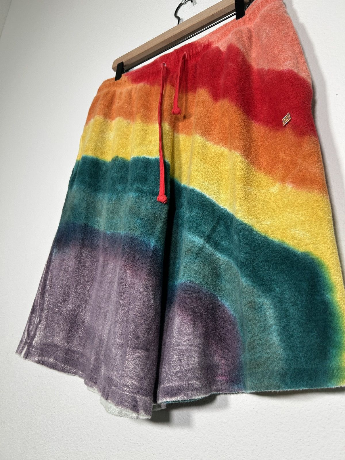 Acne Studios Rainbow Dyed Terry Cloth Shorts Size US 34 / EU 50 - 2 Thumbnail