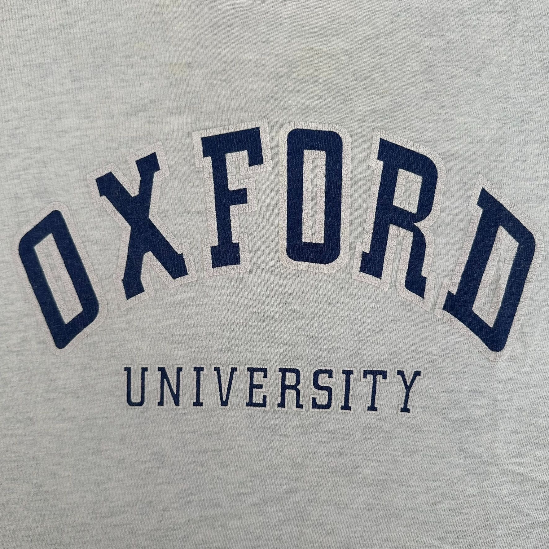 Vintage Vintage 80s Oxford University T-Shirt Gray Screen Stars Tee Size US S / EU 44-46 / 1 - 2 Thumbnail