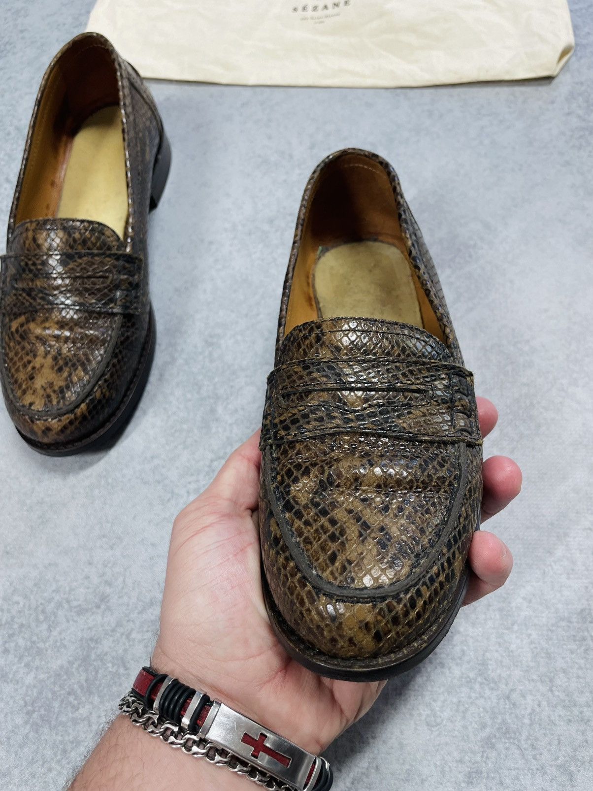 Sezane SEZANE Brown Leather Loafers Classic Flats Size 37 Size US 7 / IT 37 - 17 Thumbnail