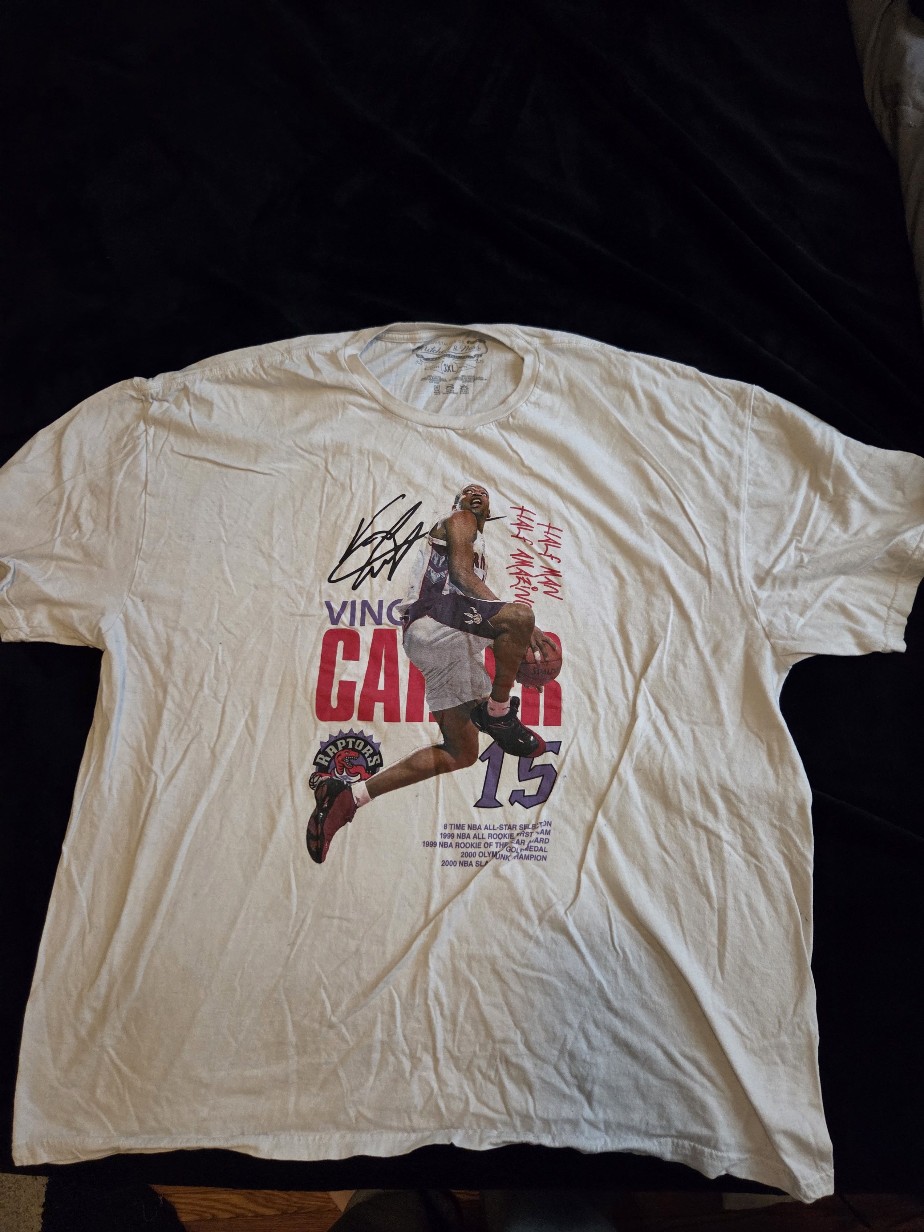 Mitchell & Ness Mitchell & Ness Vince Carter Toronto Raptors Tshirt Size US XXL / EU 58 / 5 - 1 Thumbnail