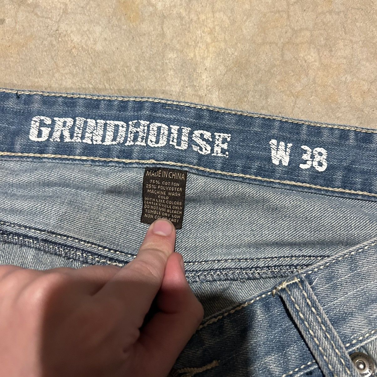 JNCO × Southpole × Vintage Crazy Vintage Y2K Grindhouse Baggy Repaired Denim Distressed Size US 38 / EU 54 - 6 Thumbnail