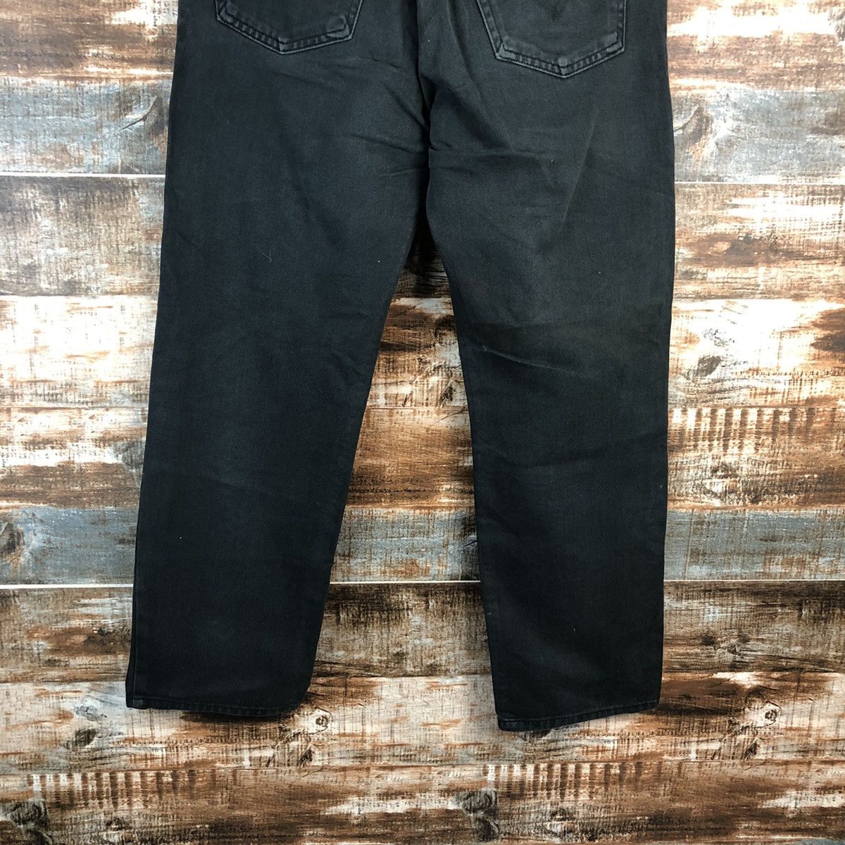 Levi's Levis 607 orange tag Black Denim jeans Pants #A2611 Size US 33 - 14 Thumbnail