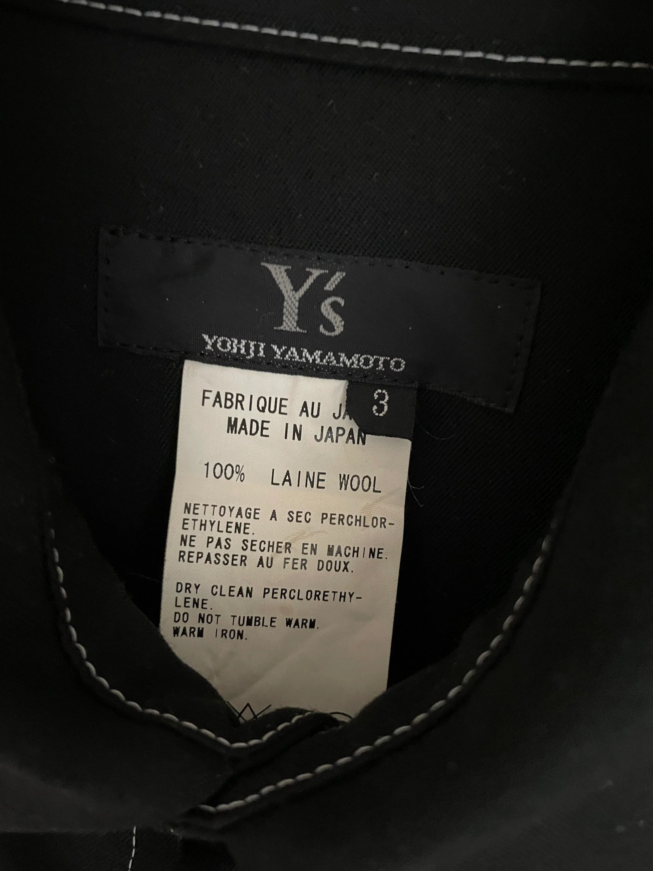 Yohji Yamamoto Yohji Yamamoto Slit Back Maxi Shirt Dress Long Sleeve Wool Size S / US 4 / IT 40 - 6 Thumbnail